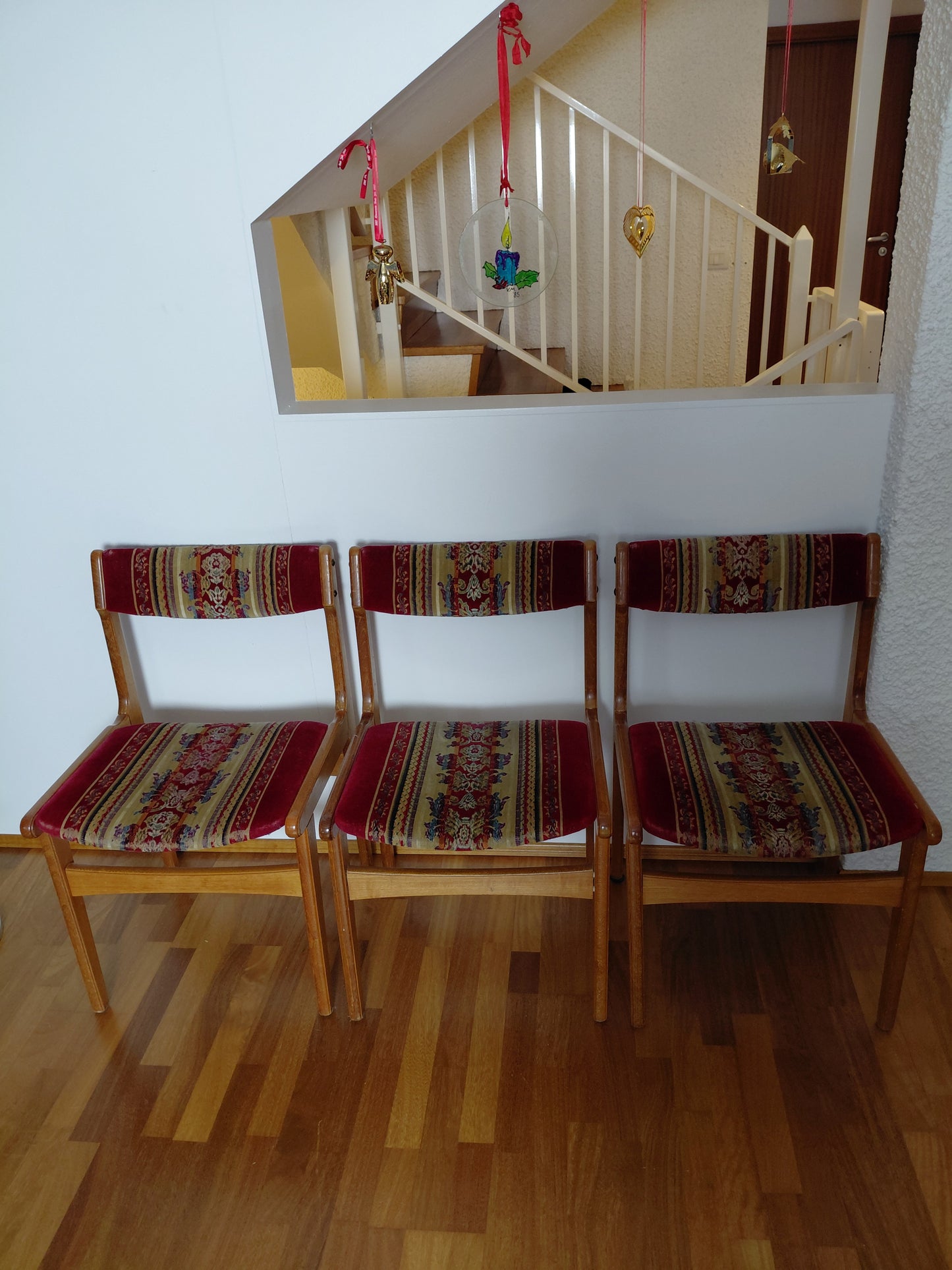 Vintage tekk borðstofustólar 4 stk (1960-1970), Dönsk hönnun