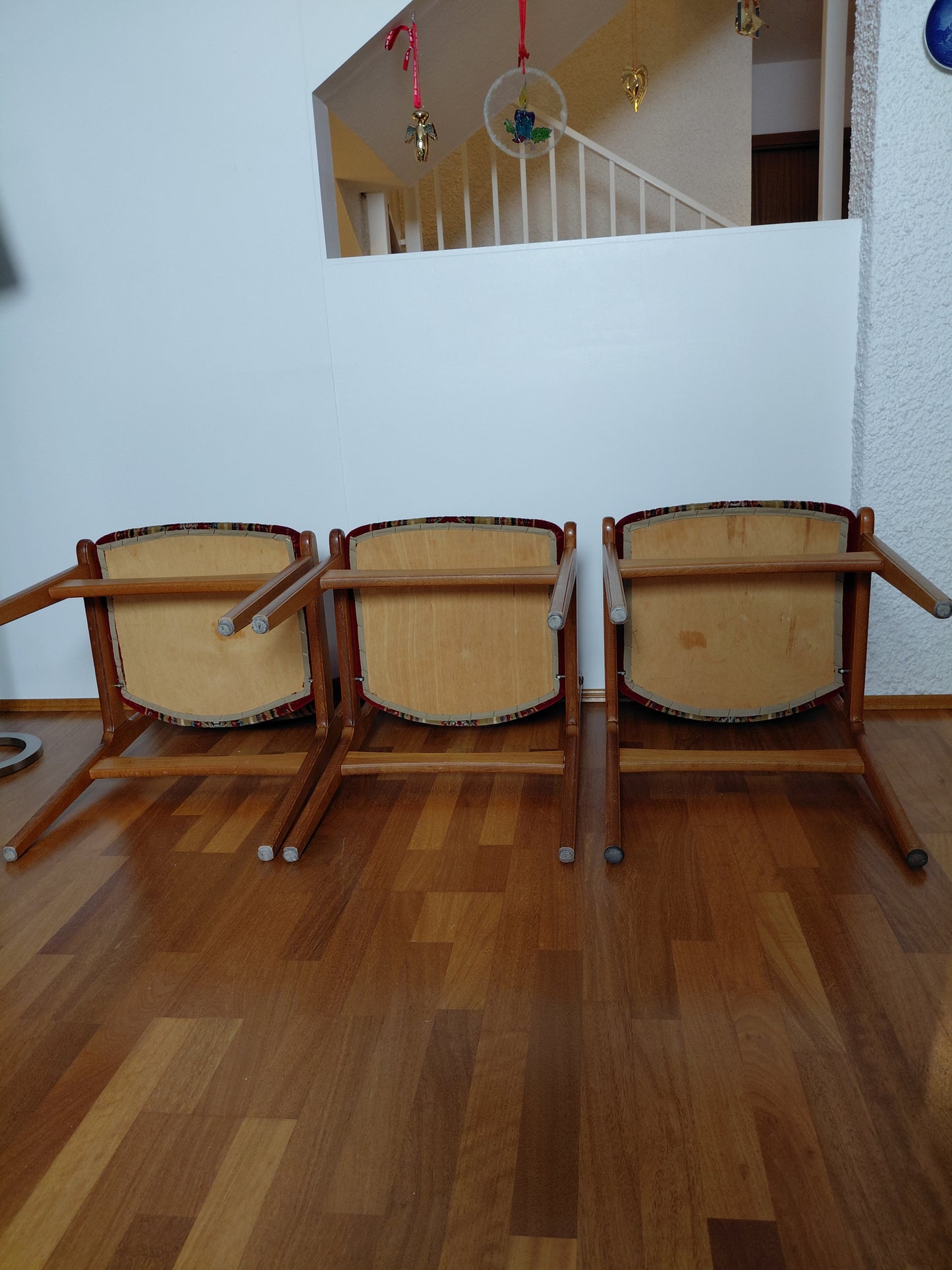 Vintage tekk borðstofustólar 4 stk (1960-1970), Dönsk hönnun