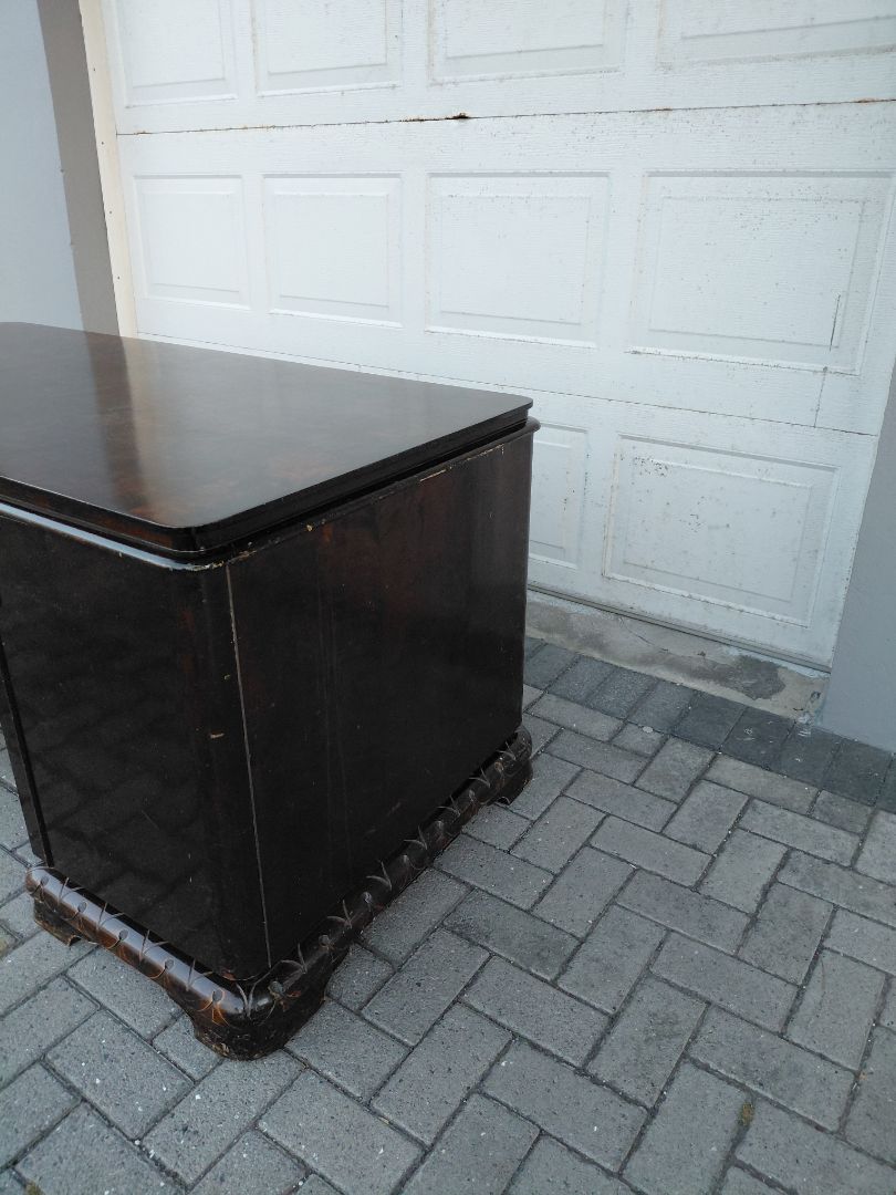 Antique desk (1880-1890) with shelves on the front