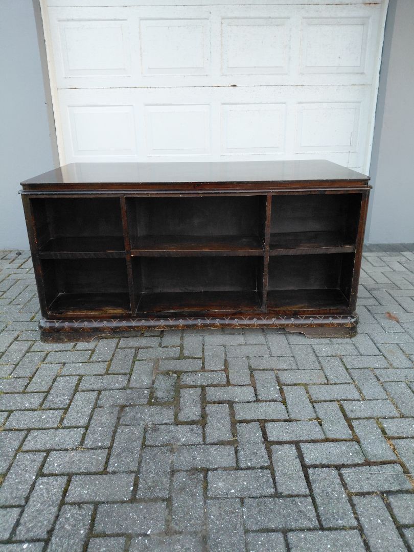 Antique desk (1880-1890) with shelves on the front