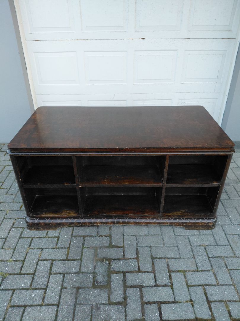 Antique desk (1880-1890) with shelves on the front