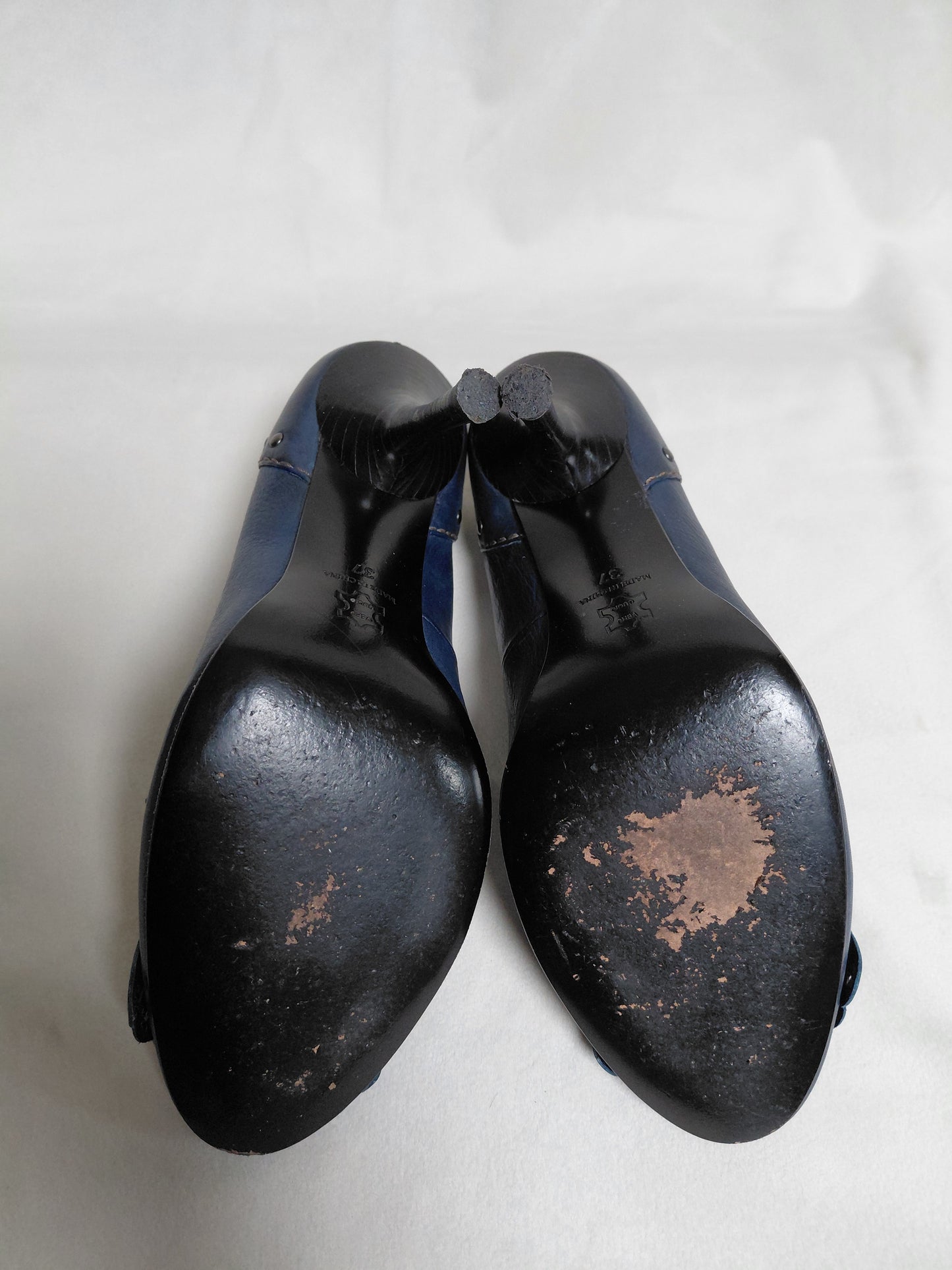 Leður rokkaðir hælaskór (8.5 cm), EUR 37, Karen Millen