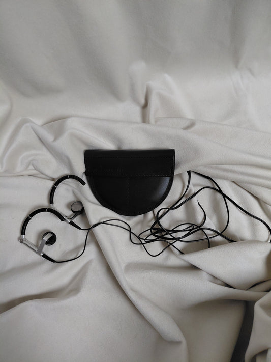 Vintage heyrnatól í eyru með snúru A8 með leður hulstri, Bang & Olufsen