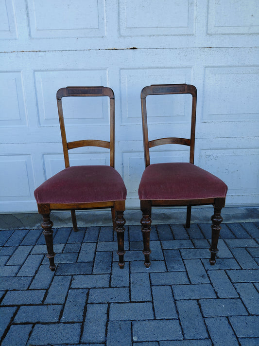 Antík stólar 2 stk (1900s fyrri hluta)