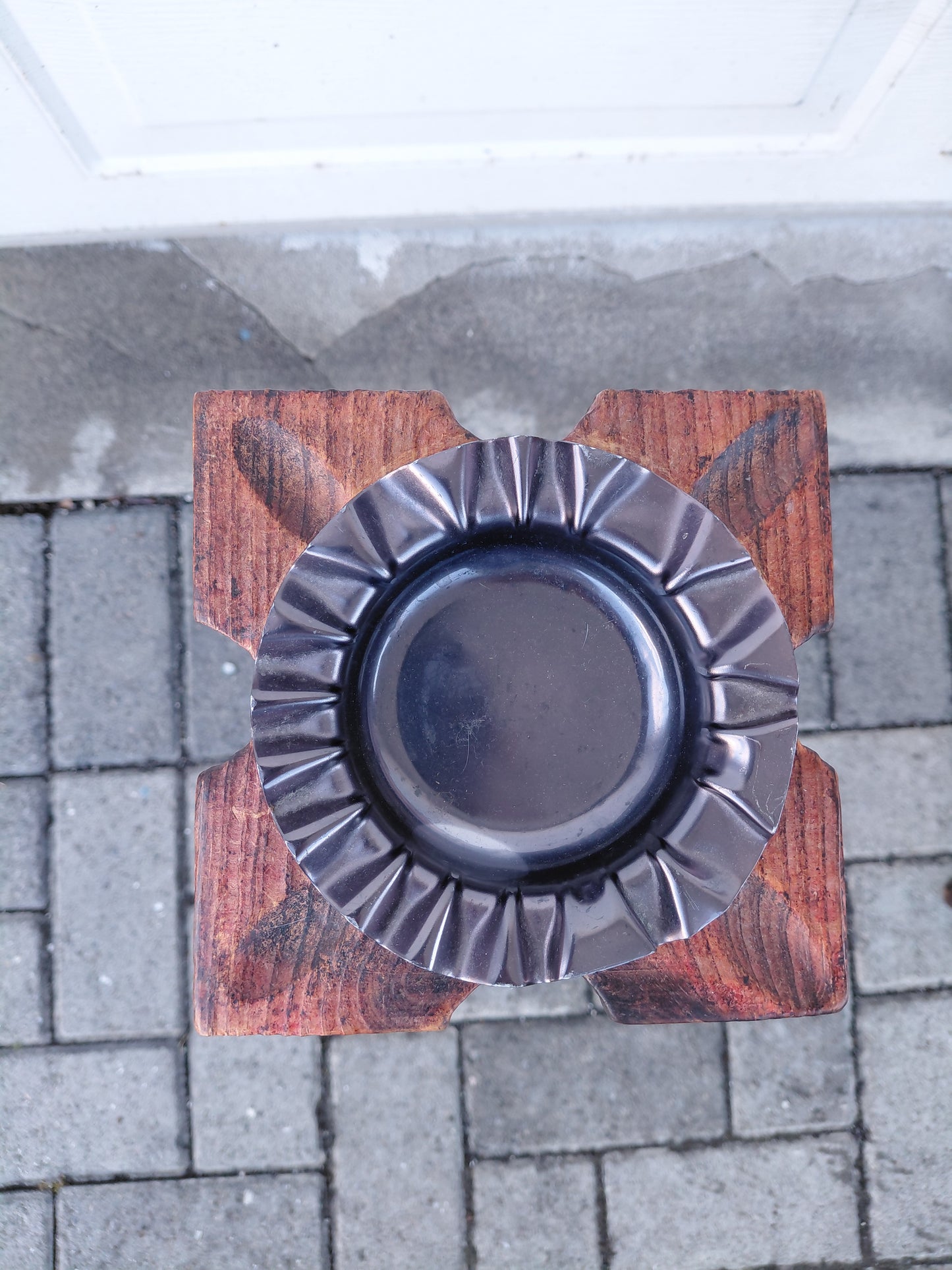 Vintage spænskur fæðingastóll og kertaborð (1960-1970)