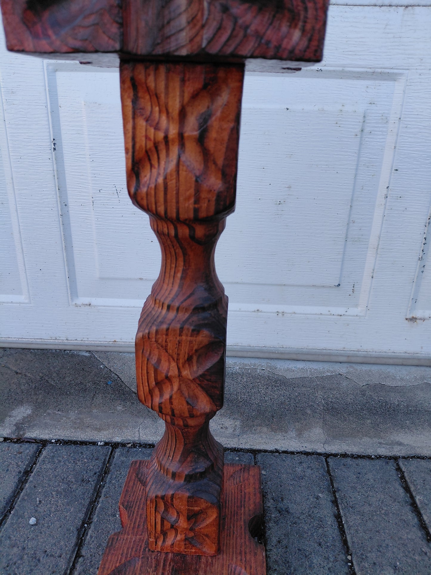 Vintage spænskur fæðingastóll og kertaborð (1960-1970)