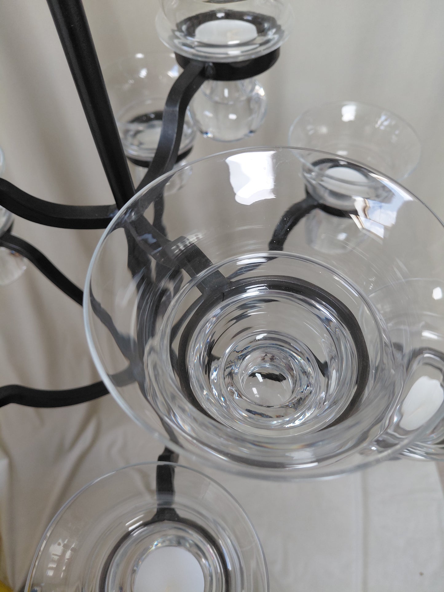 Vintage 9 arma loftljós fyrir kerti eftir Bertil Vallien (1989), Boda Smide