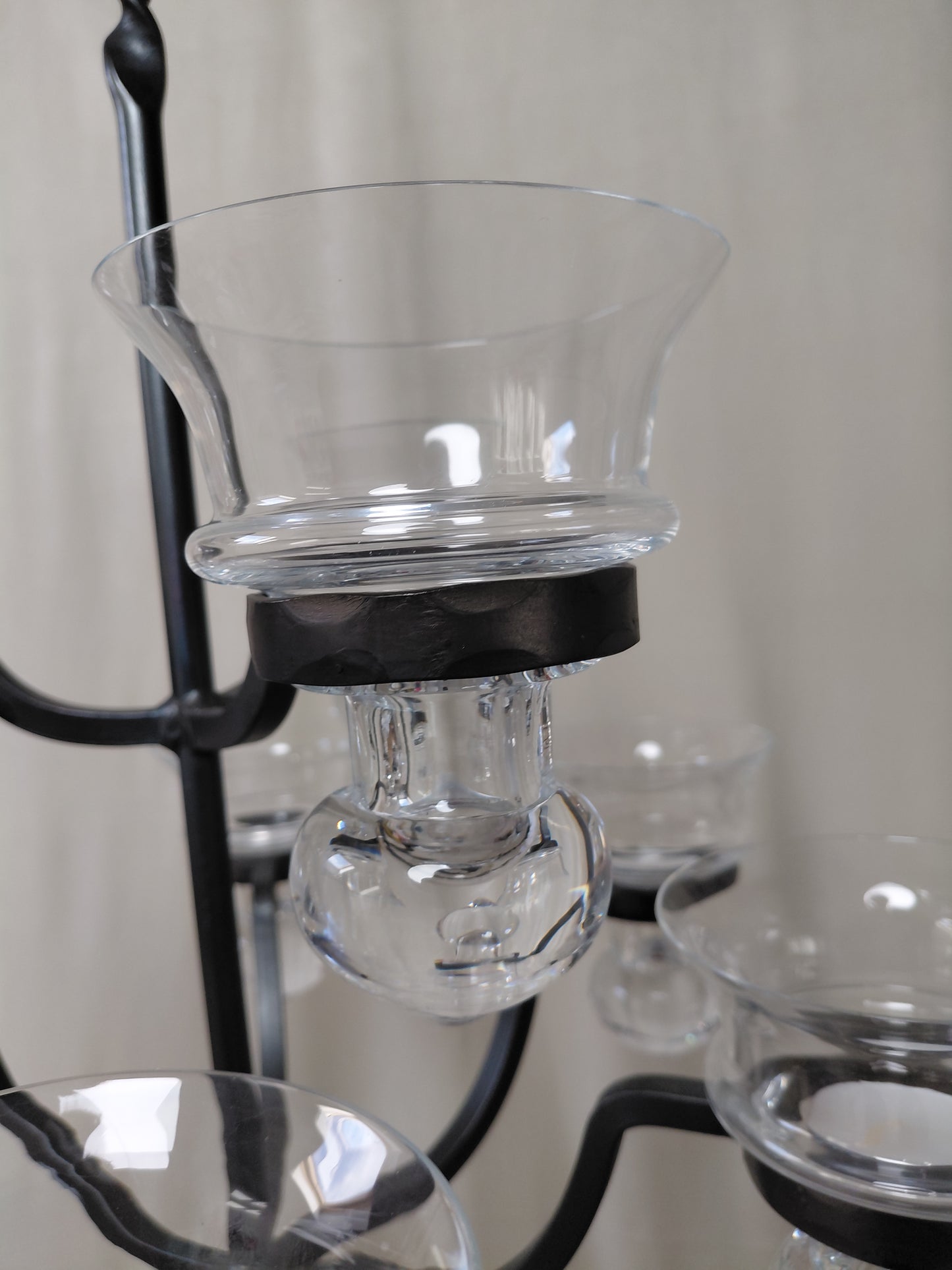 Vintage 9 arma loftljós fyrir kerti eftir Bertil Vallien (1989), Boda Smide