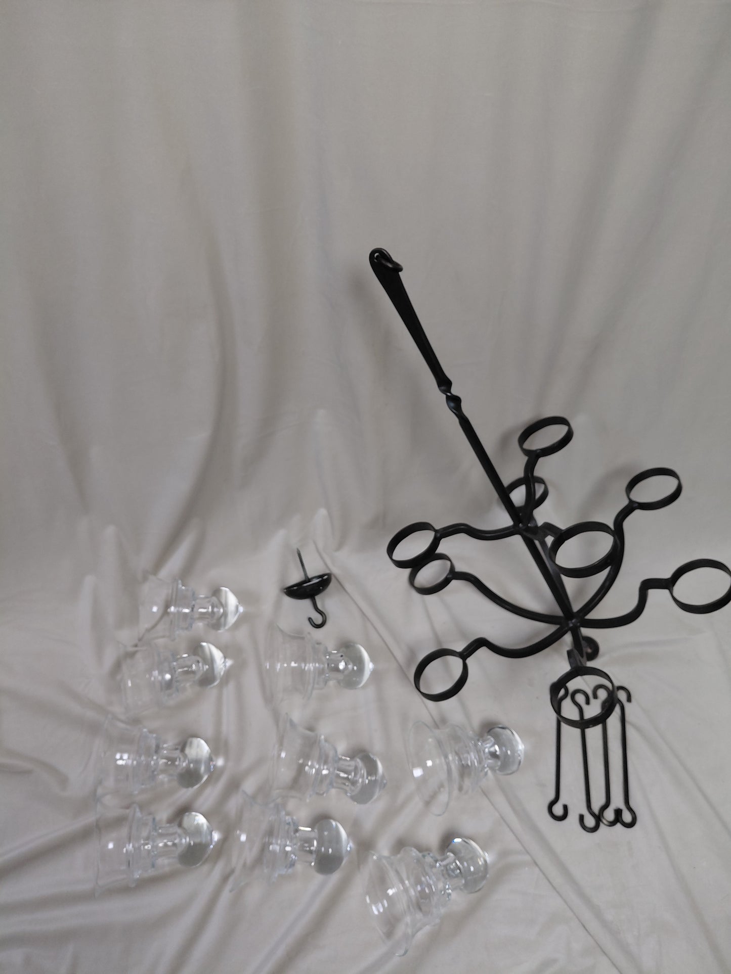 Vintage 9 arma loftljós fyrir kerti eftir Bertil Vallien (1989), Boda Smide