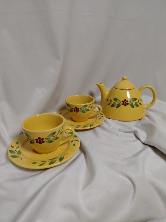 Vintage Solvik te sett 2 bollar og te kanna (1970s), Christineholm Design Studio