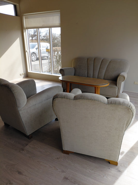 Vintage sófasett 3+1+1 (1940-1950s)