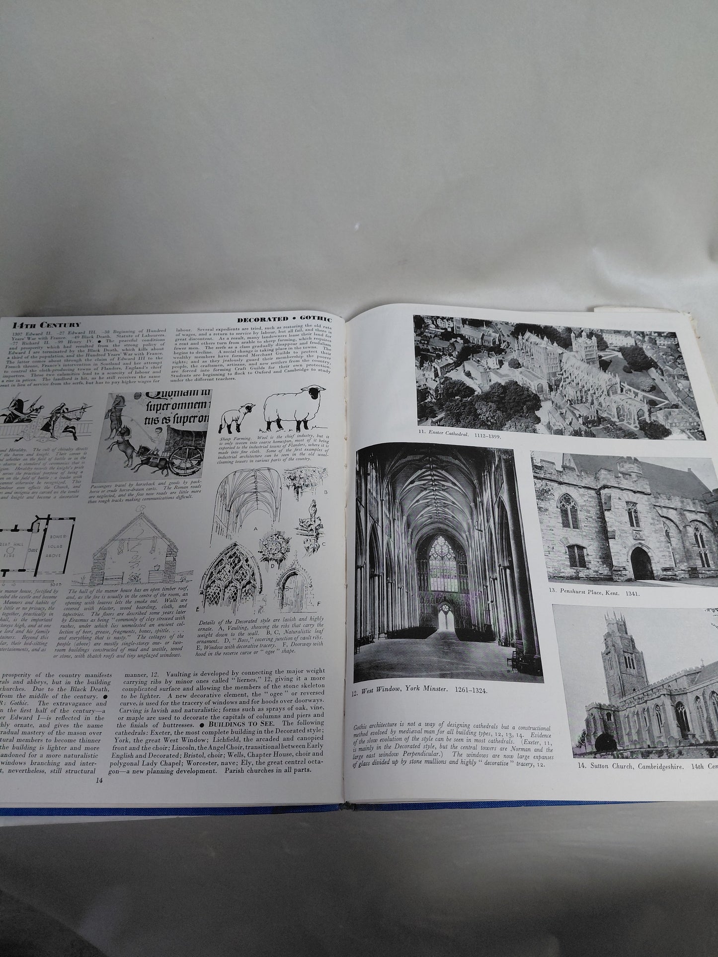 The architecture of Englind (7. útgáfa, ár 1945) - harðkápa, Frederick Gibberd, F.R.I.B.A., A.M.T.P.I., A.I.A.A.