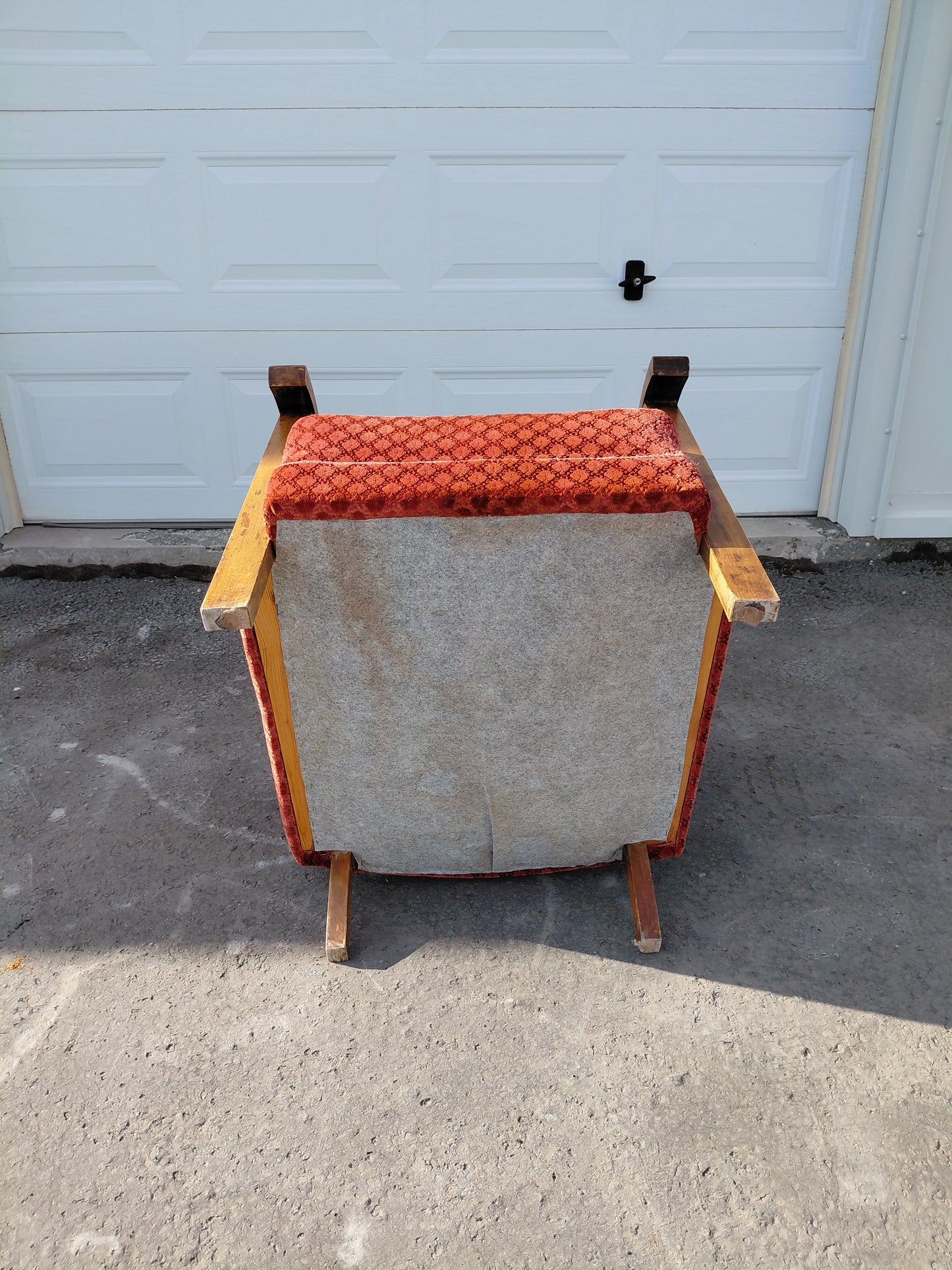 Vintage bleikur sófi art deco stíll (1940s), Dönsk hönnun