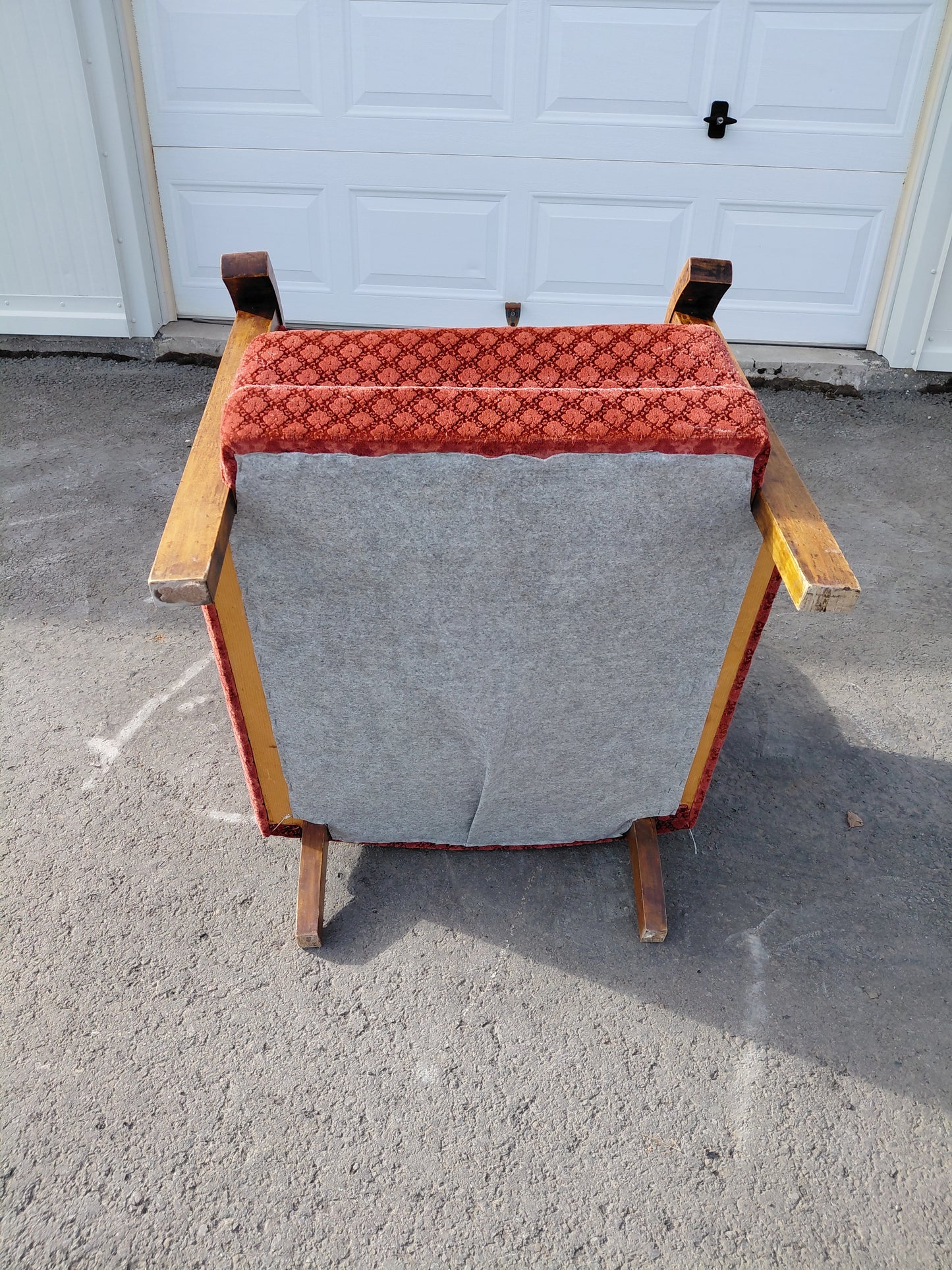 Vintage bleikur sófi art deco stíll (1940s), Dönsk hönnun