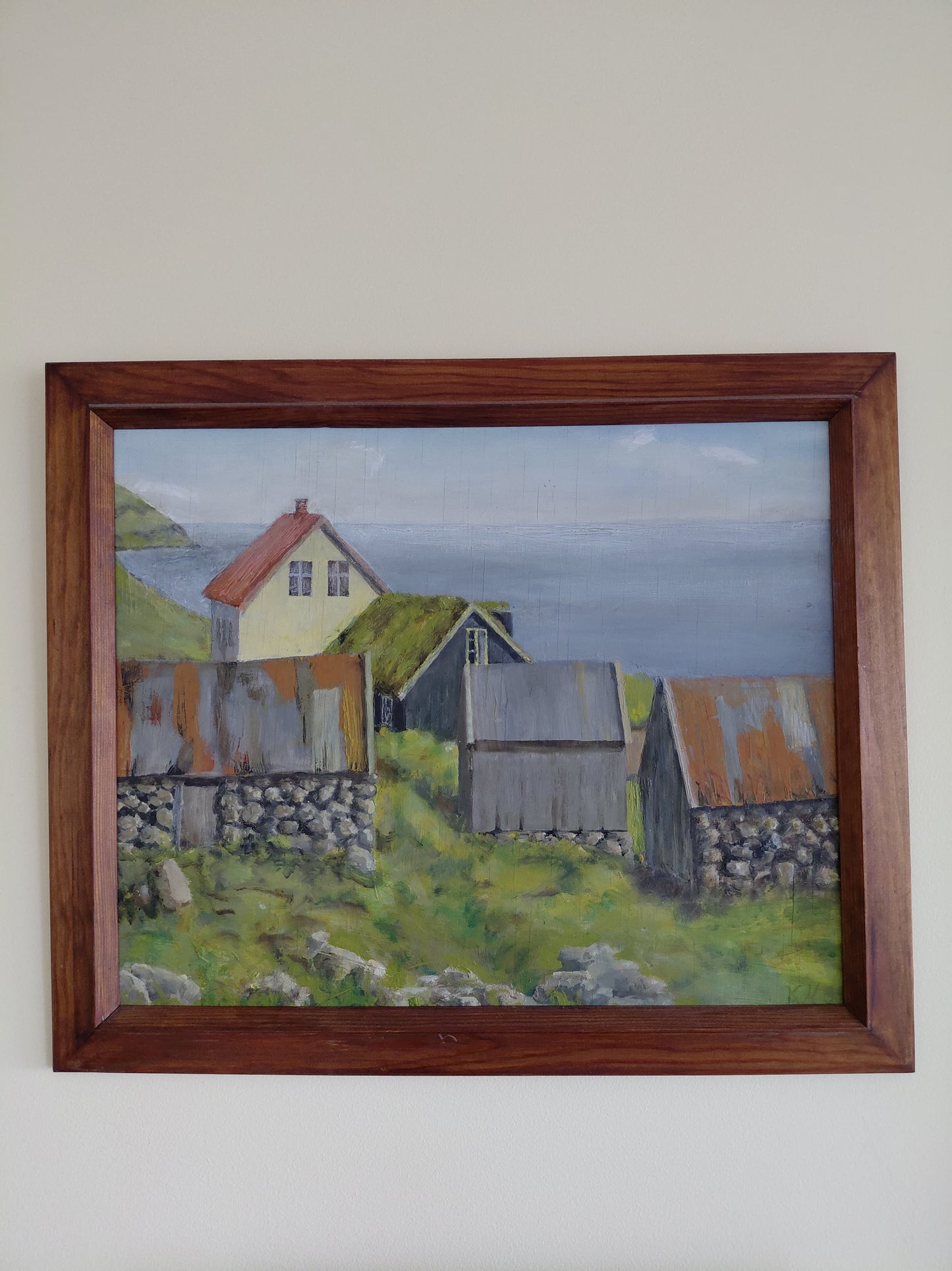 Olíumálverk af "Skarvanes, Færeyjum", KH89
