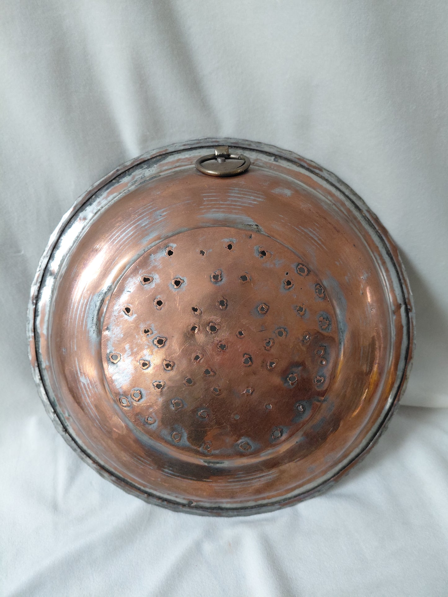 Vintage lítið kopar sigti (1880-1910)