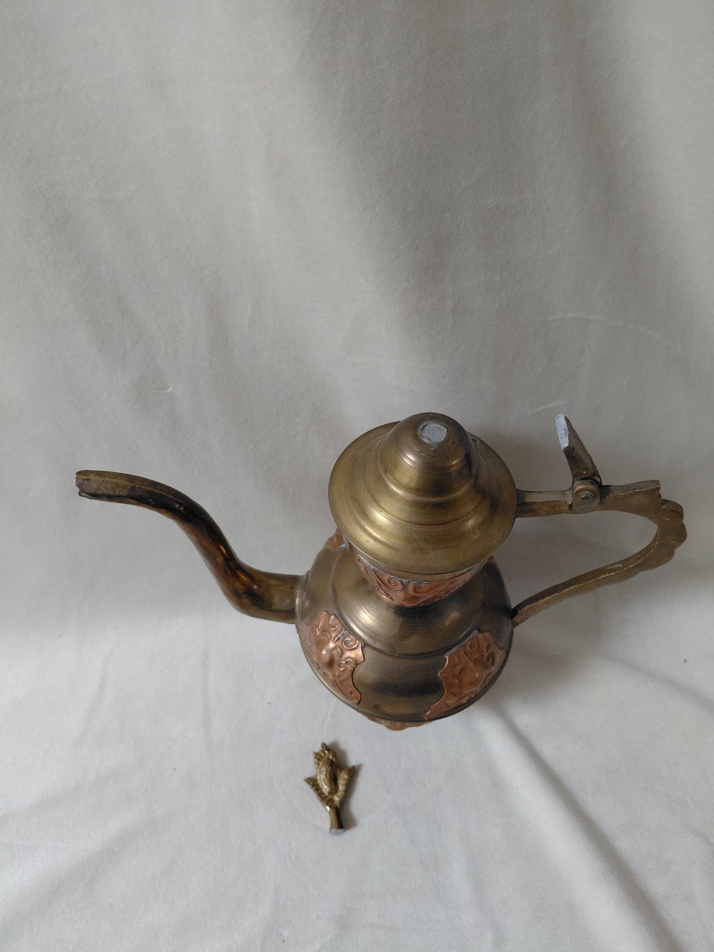 Vintage kopar/brass teketill (1940-1970)
