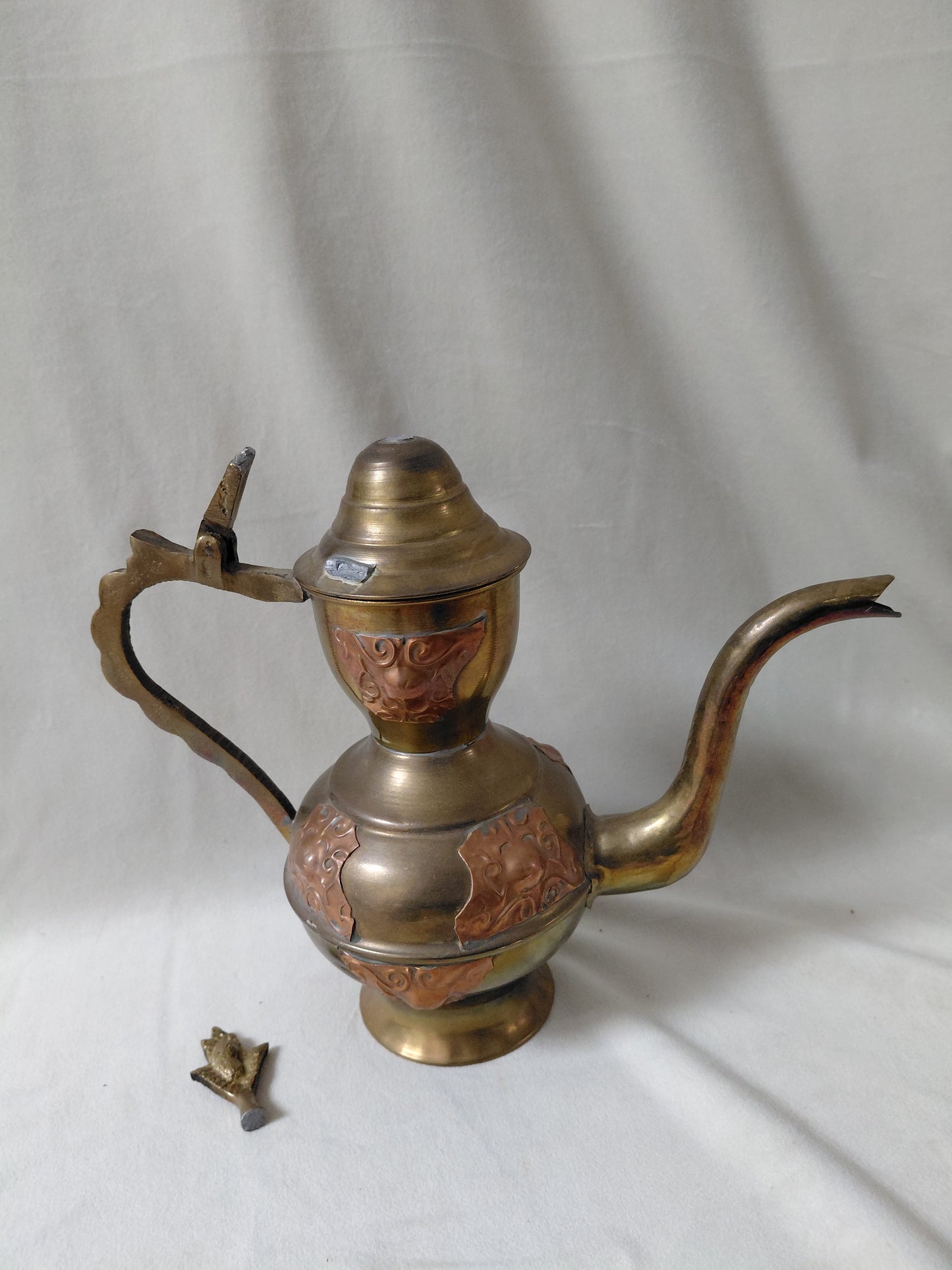 Vintage kopar/brass teketill (1940-1970)