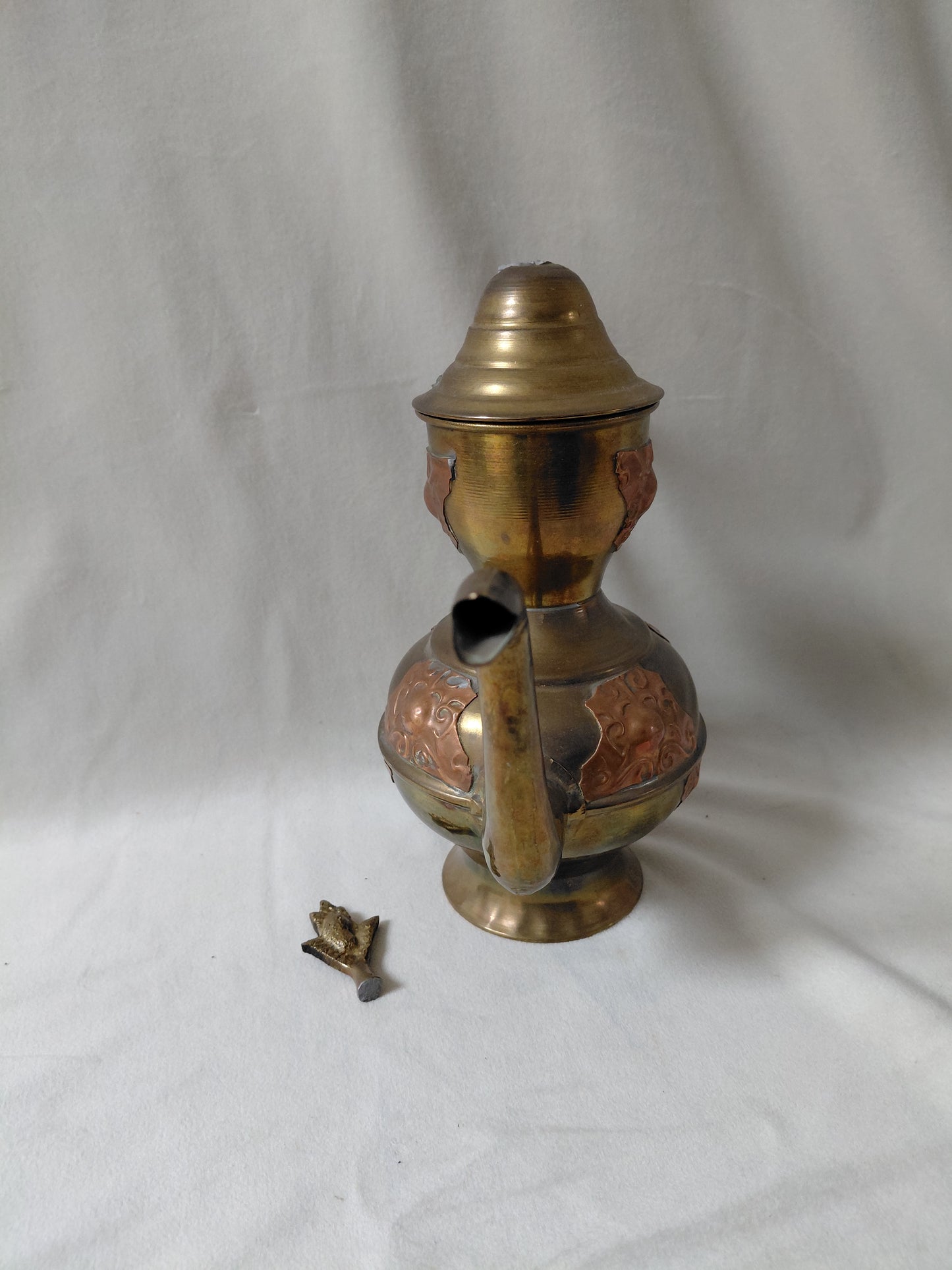 Vintage kopar/brass teketill (1940-1970)