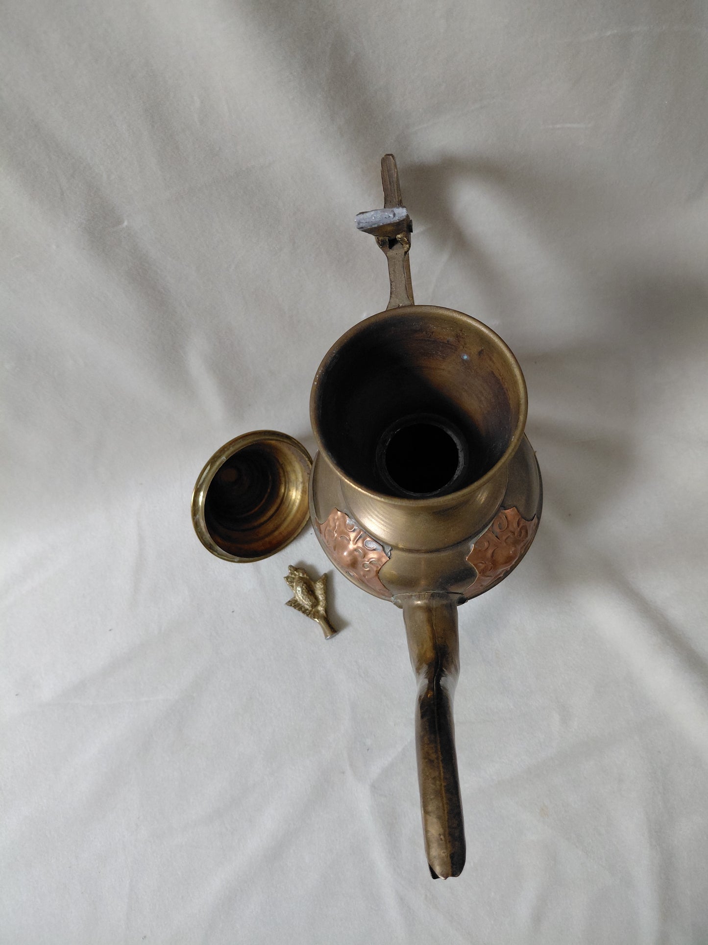 Vintage kopar/brass teketill (1940-1970)