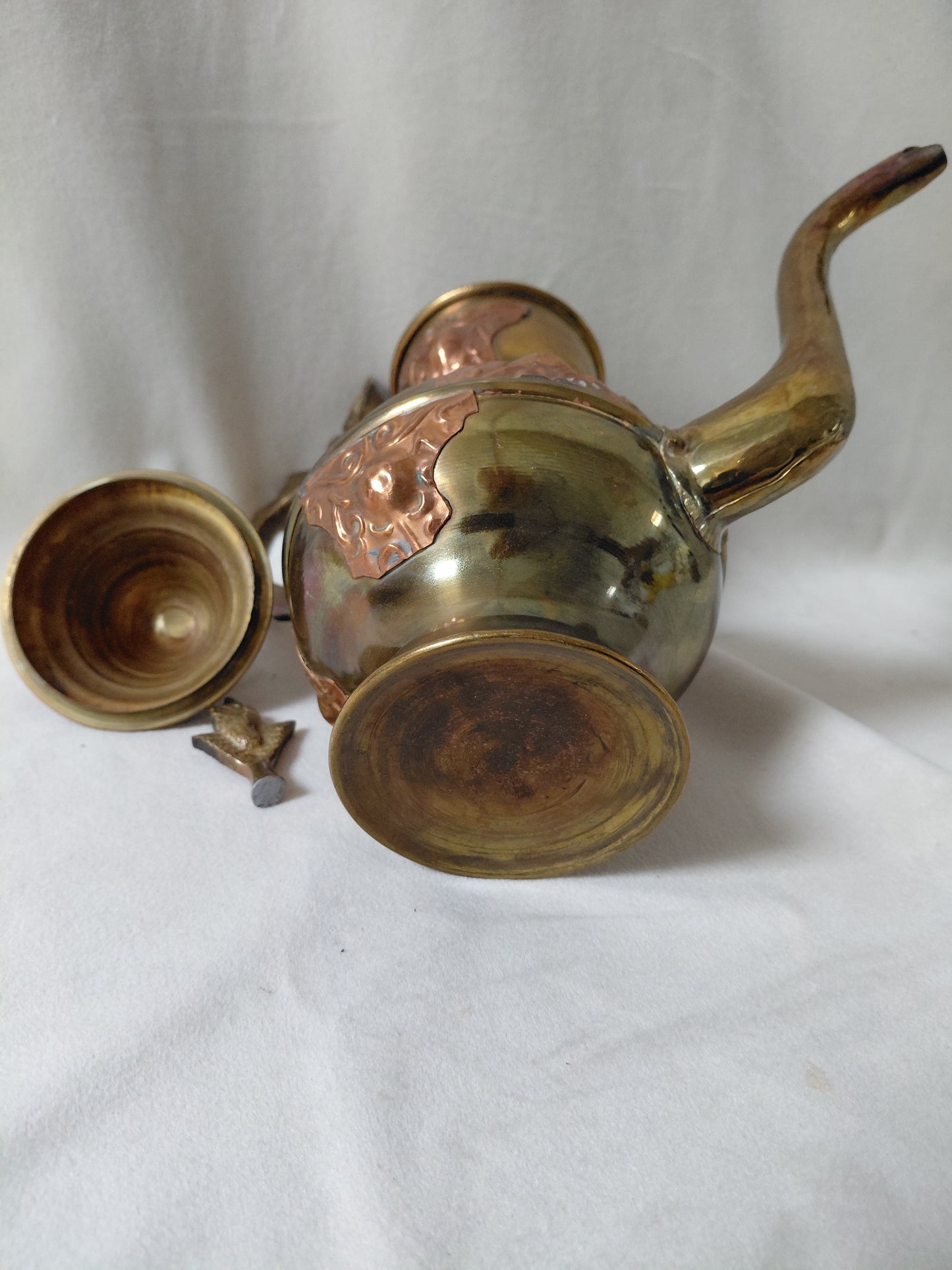 Vintage kopar/brass teketill (1940-1970)