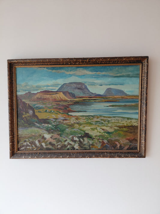 Olíumálverk "Herðubreið", Axel Einarsson (1886-1974)