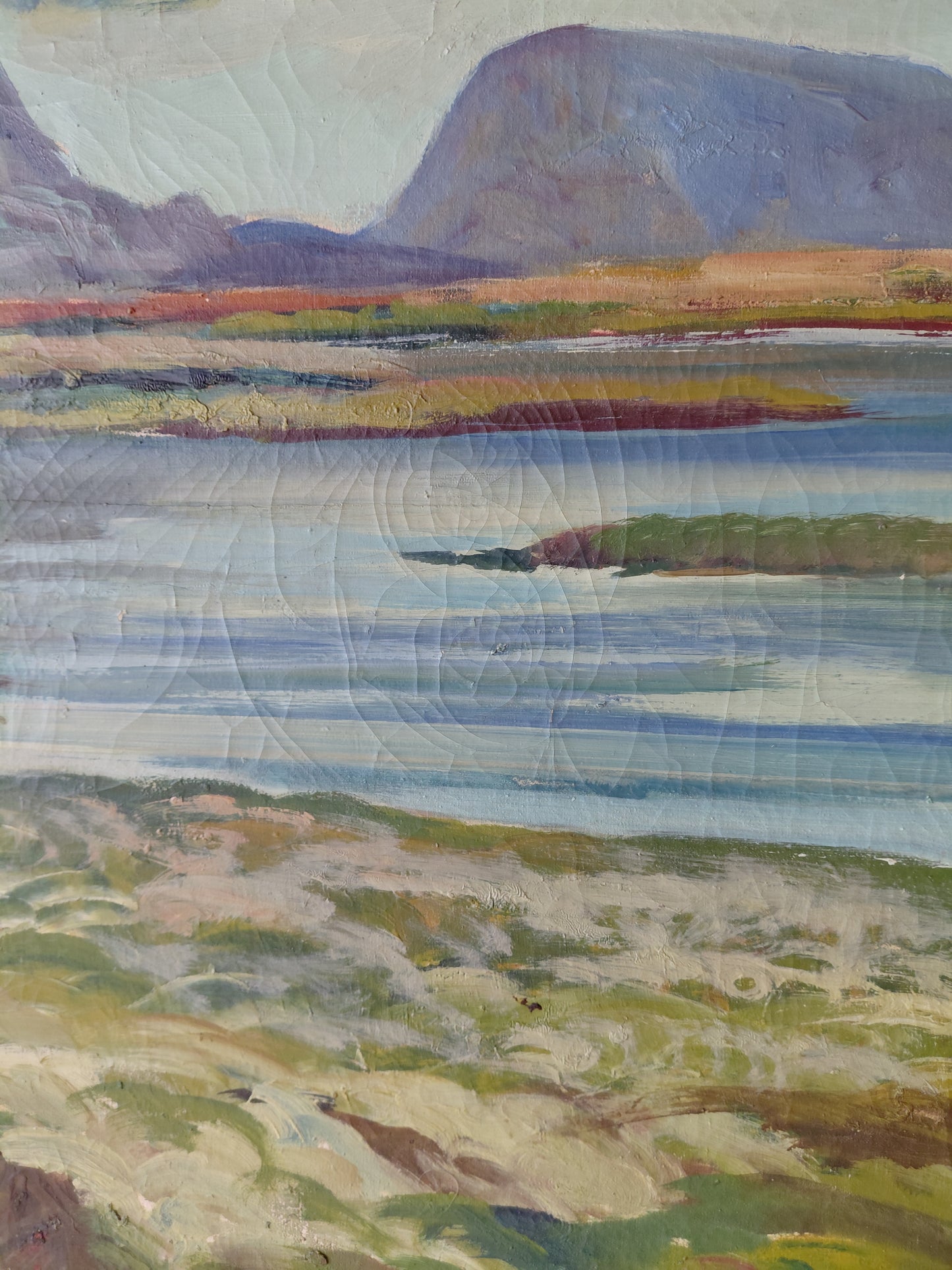 Olíumálverk "Herðubreið", Axel Einarsson (1886-1974)