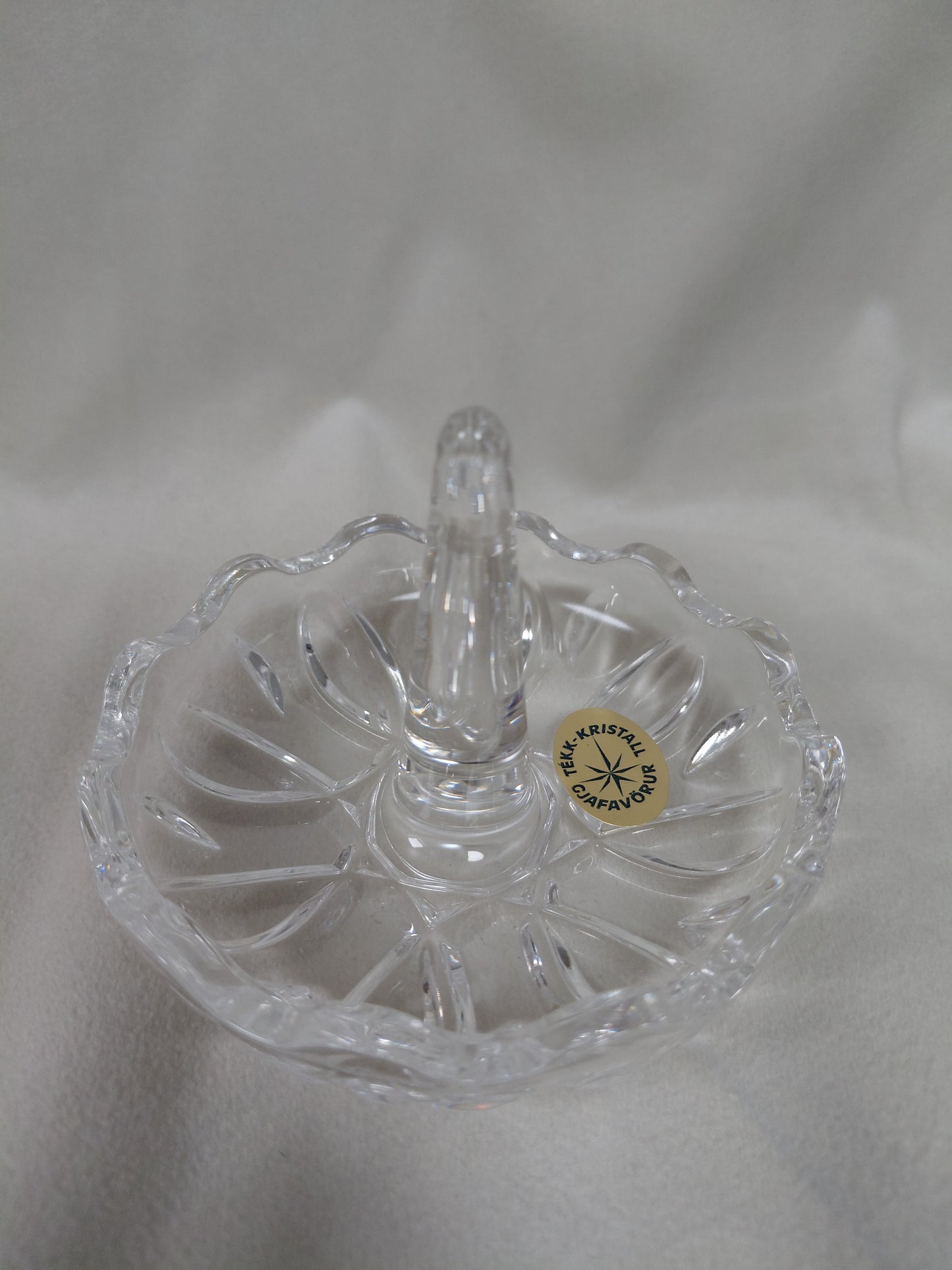 Kristal skartgripaskál með hringastandi, RCR Royal Crystal Rock Italy