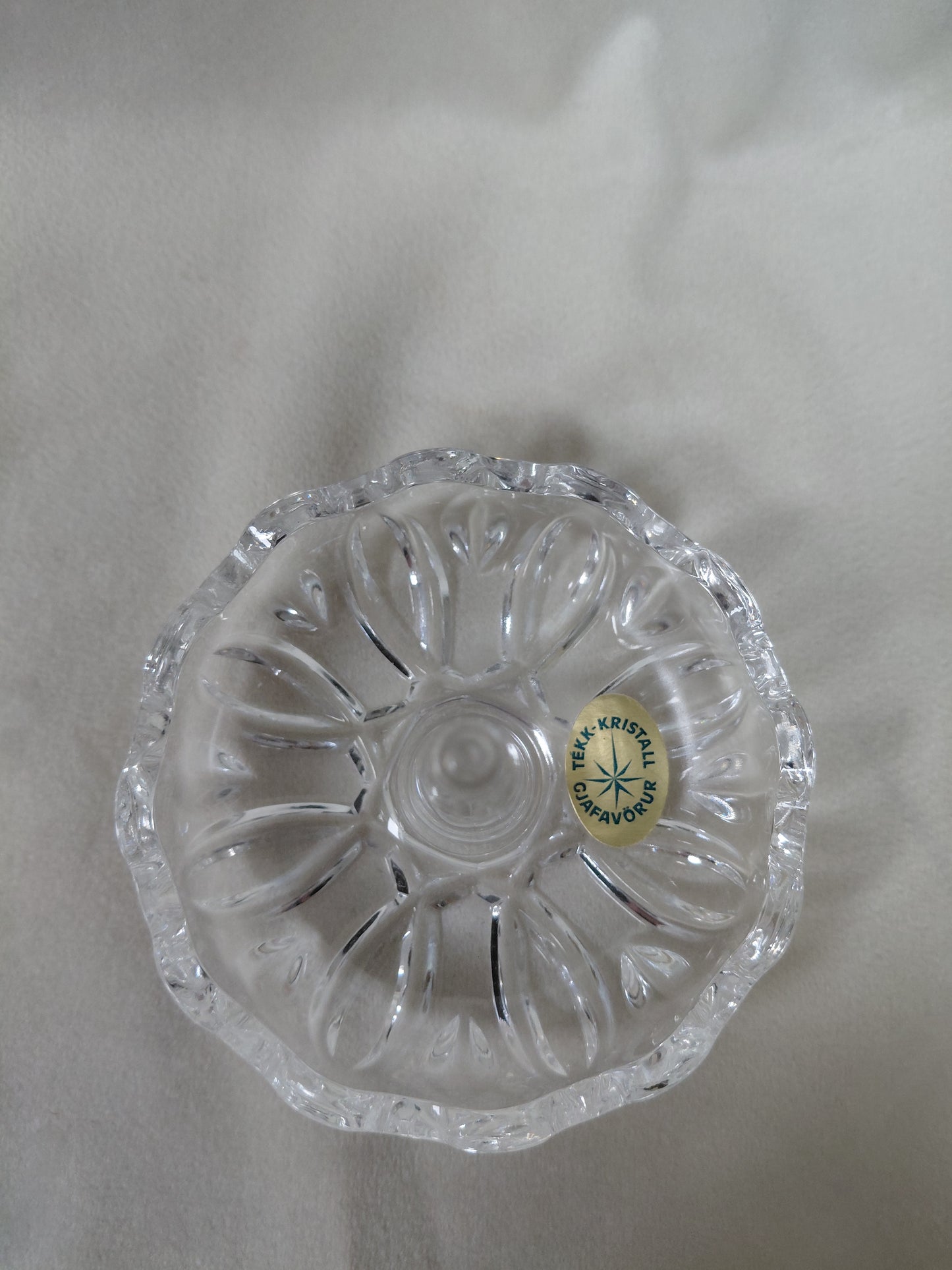 Kristal skartgripaskál með hringastandi, RCR Royal Crystal Rock Italy