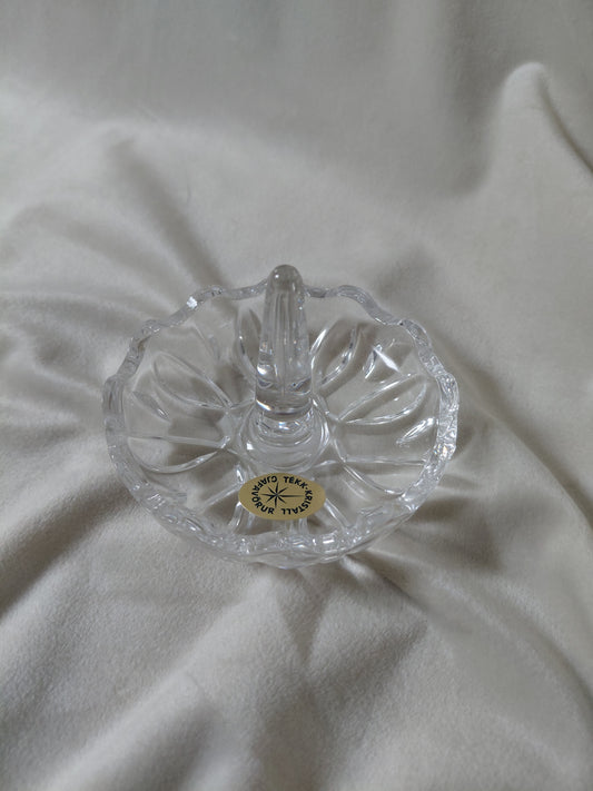 Kristal skartgripaskál með hringastandi, RCR Royal Crystal Rock Italy