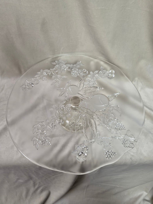Kristal tertudiskur á fæti "Savoir Vivre" (Ø33 cm), Jardino