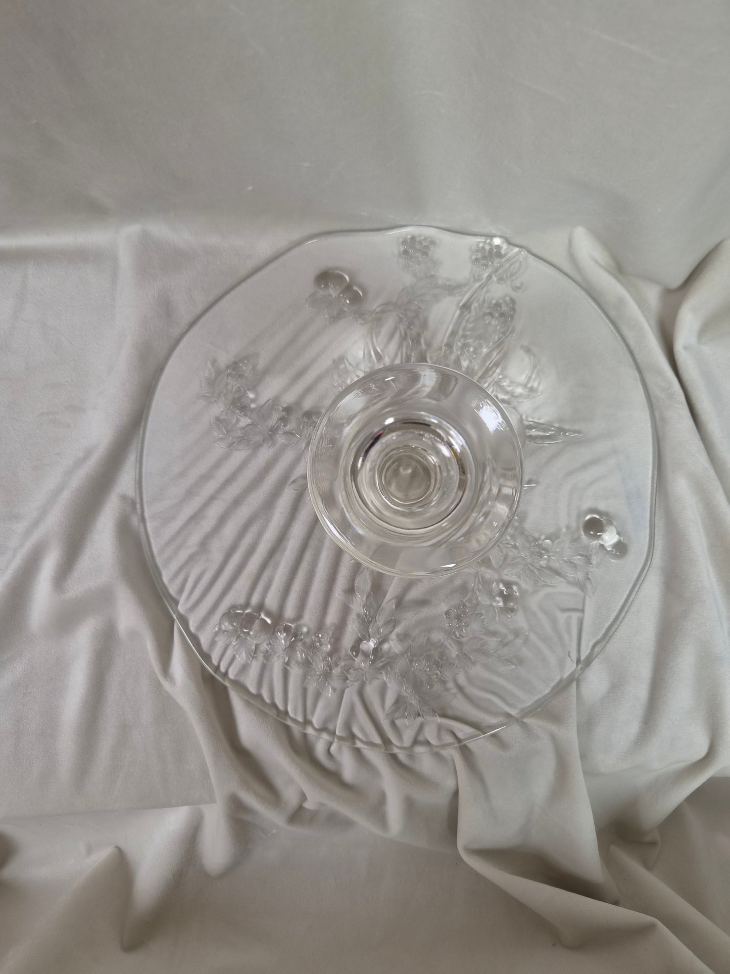 Kristal tertudiskur á fæti "Savoir Vivre" (Ø33 cm), Jardino