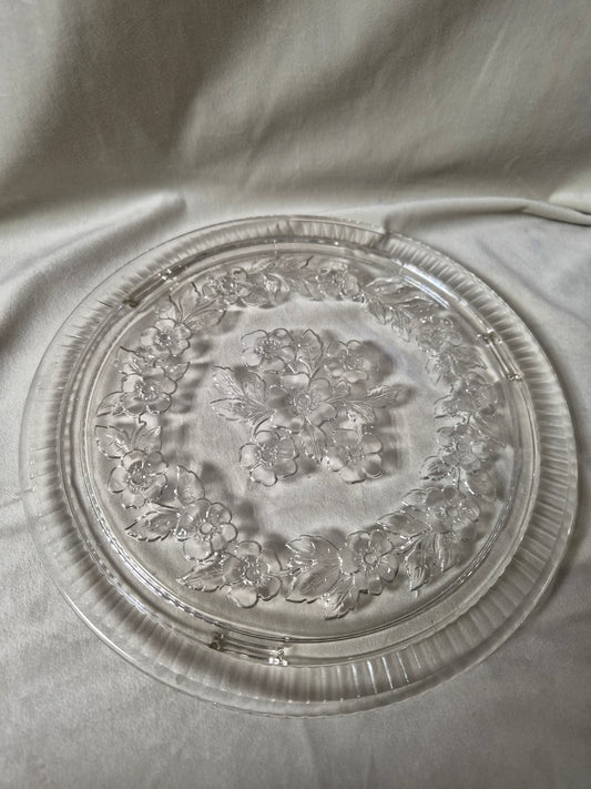 Hringlaga gler kökudiskur á upphækkun Apple Blossom (Ø29 cm), Sovereign House