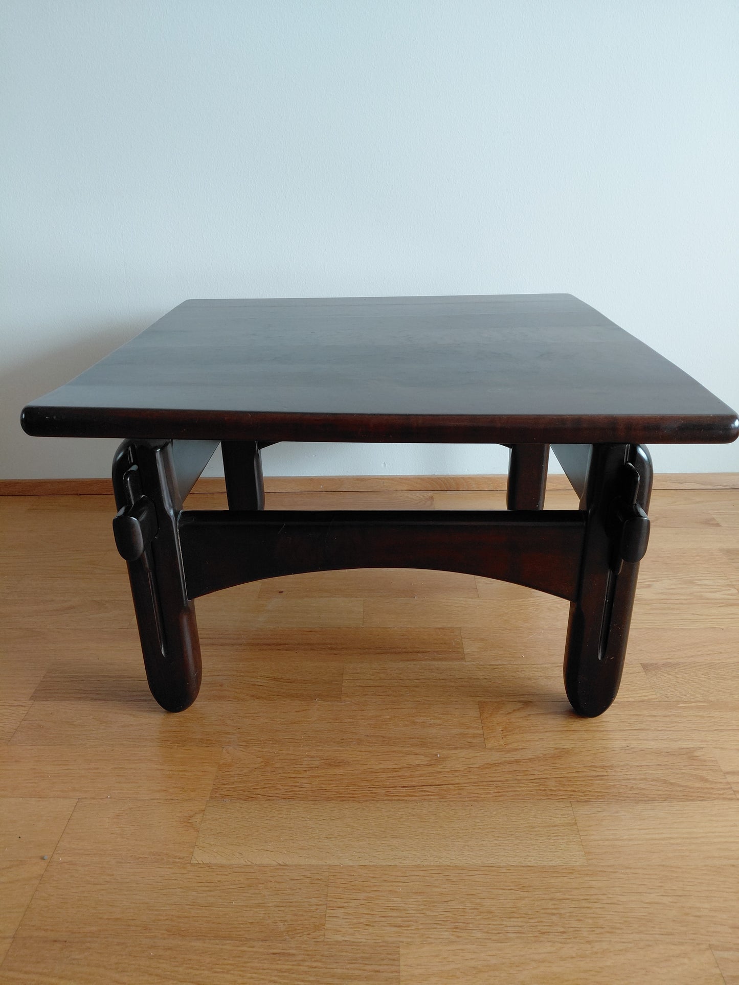Vintage ferkantað hliðarborð hannað af Jean Gillon (1960s), Probel (made in Brazil)