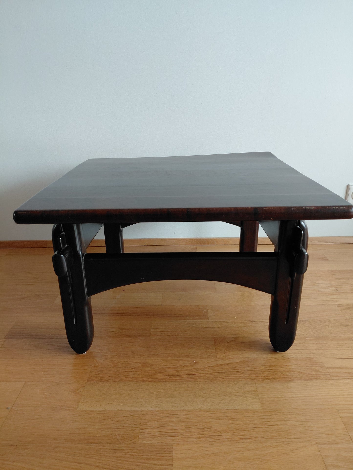 Vintage ferkantað hliðarborð hannað af Jean Gillon (1960s), Probel (made in Brazil)
