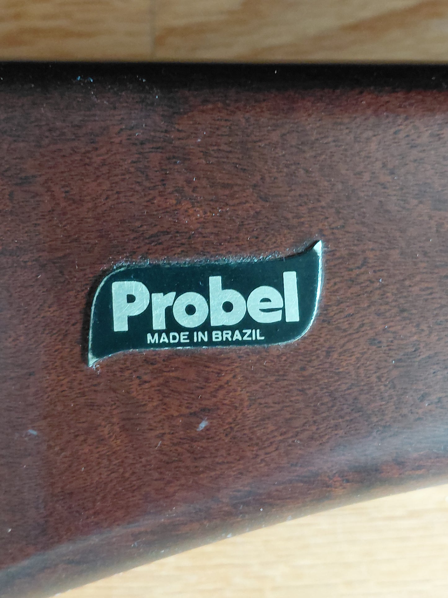 Vintage ferkantað hliðarborð hannað af Jean Gillon (1960s), Probel (made in Brazil)