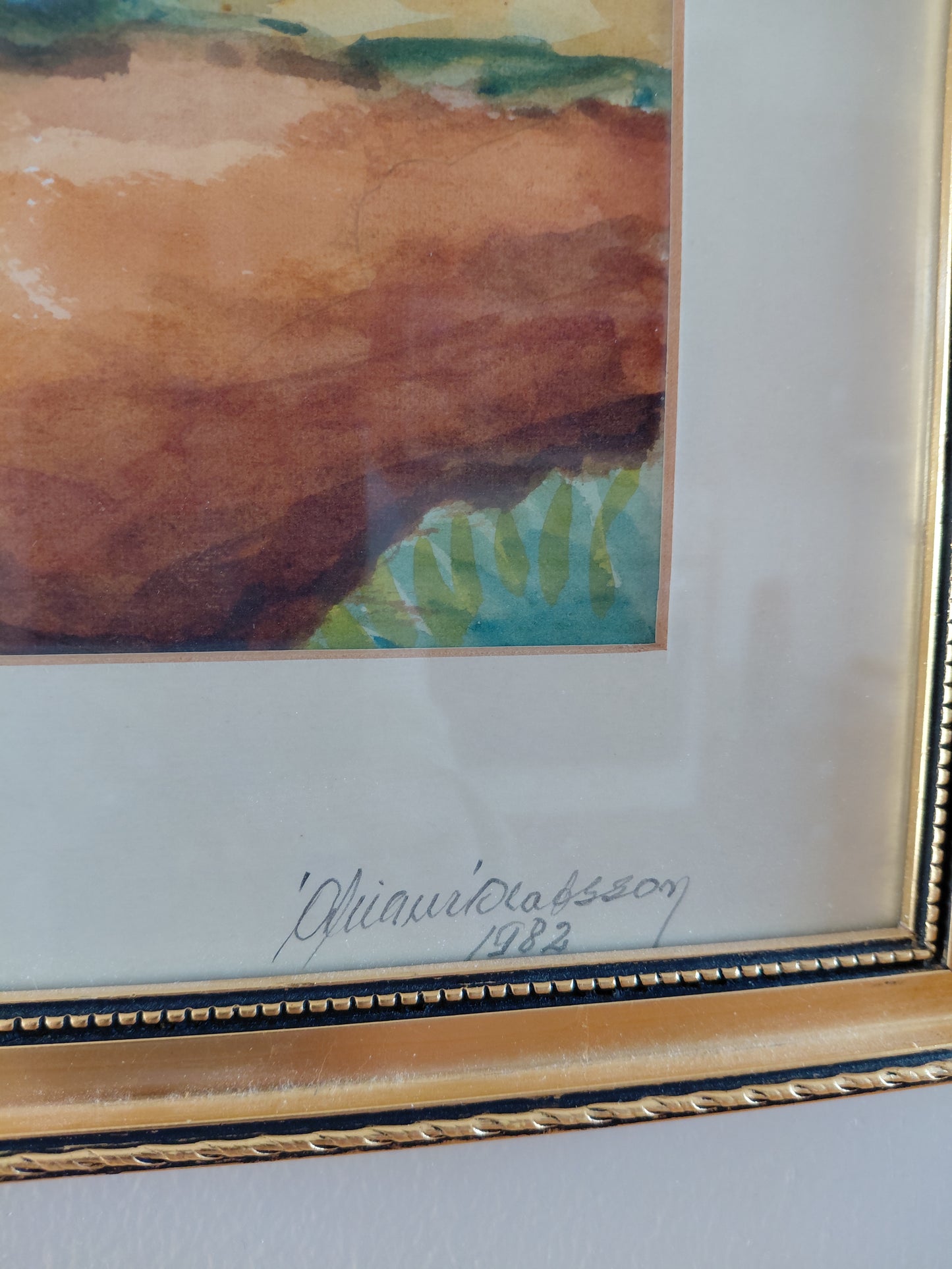 Vintage vatnslita málverk (1982), Ólafsson