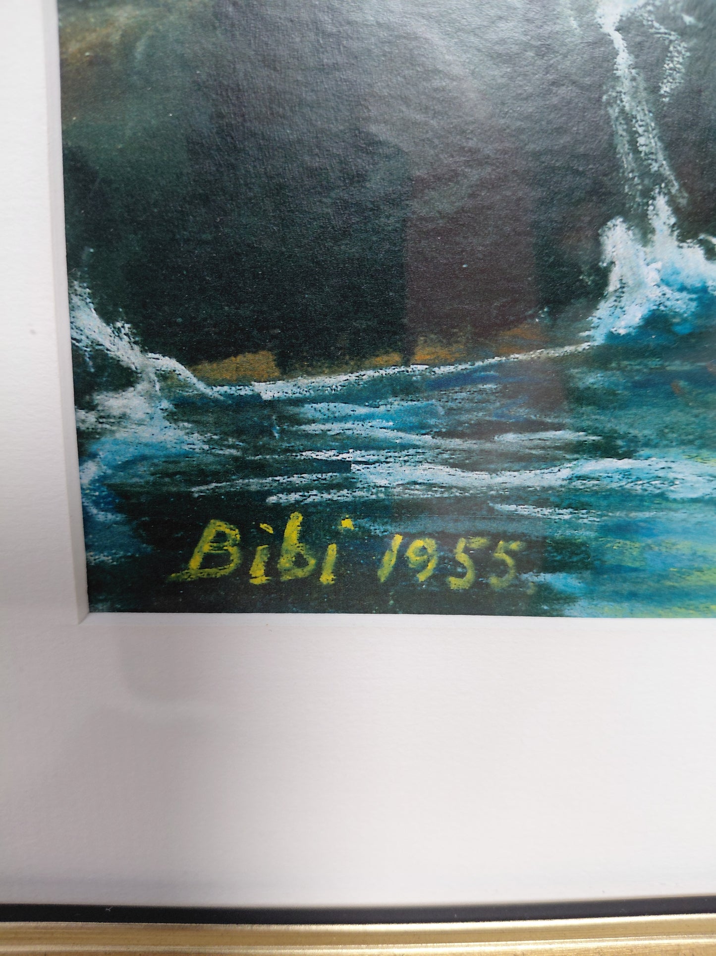 Mynd sjávarlandslagi úr krít eða trélitum (1955), Bibi 1955