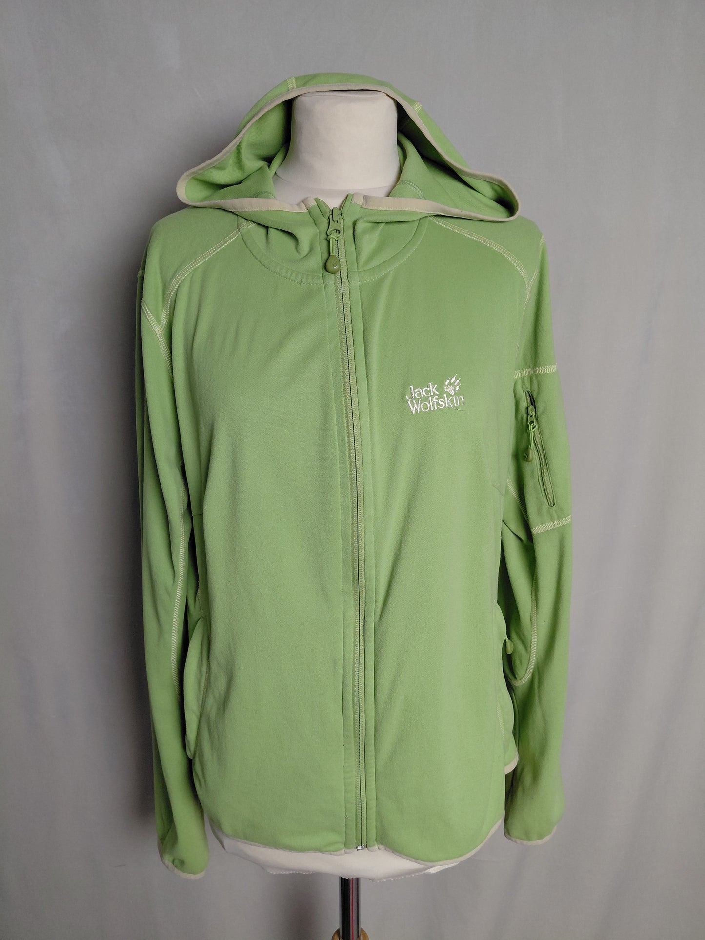 Rennd flís hettupeysa T"ongari Nanuk Fleece", XL, Jack Wolfskin