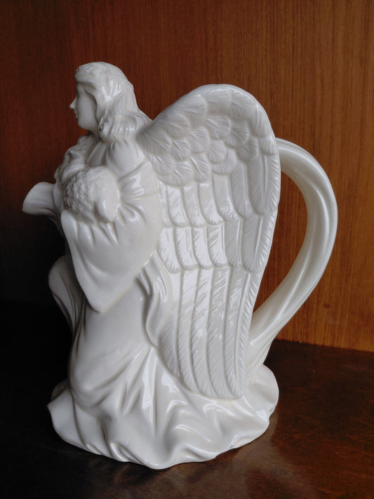 Vintage engla keramik kanna (1990s) - H23 cm, JC Penney