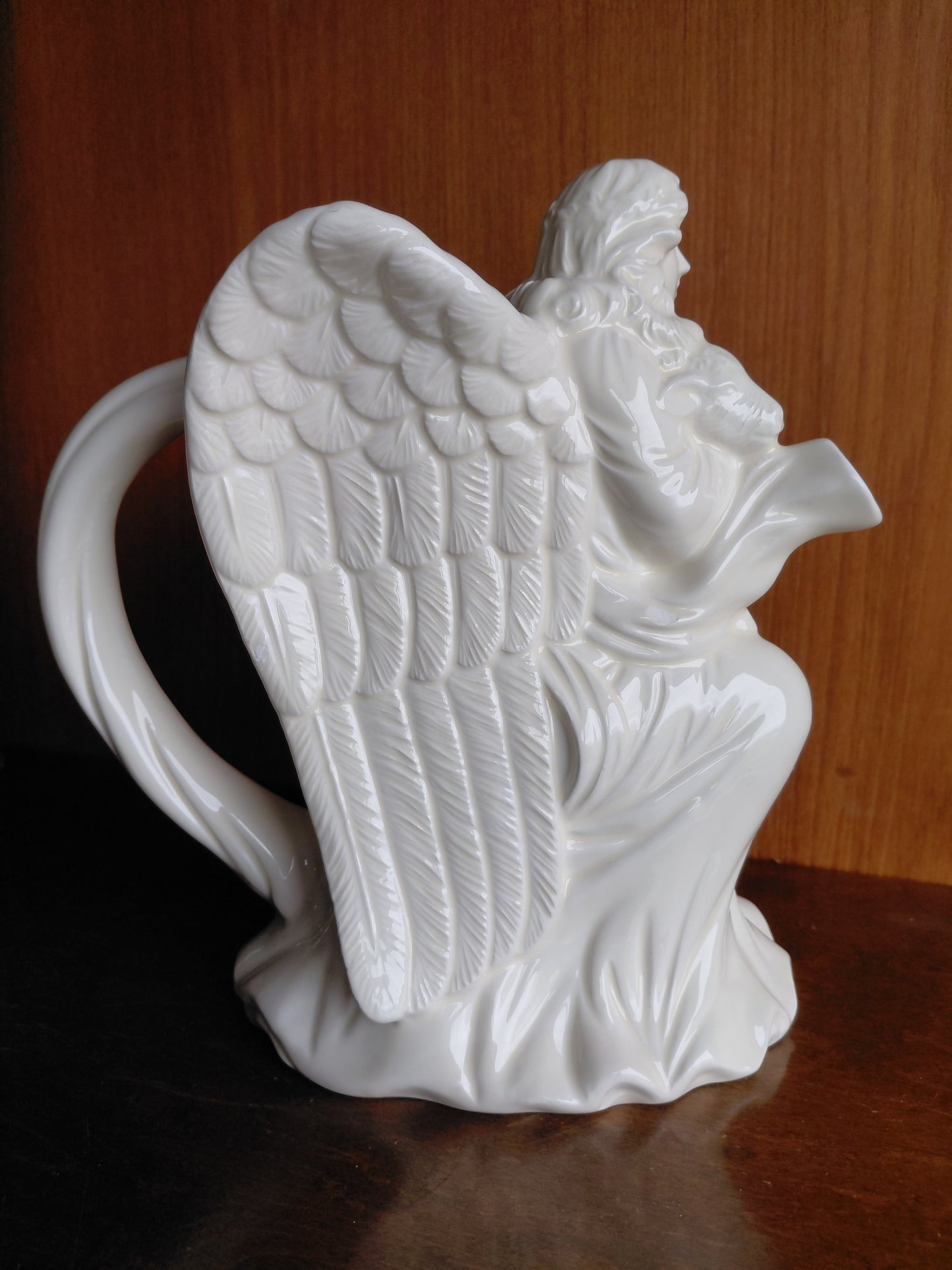 Vintage engla keramik kanna (1990s) - H23 cm, JC Penney