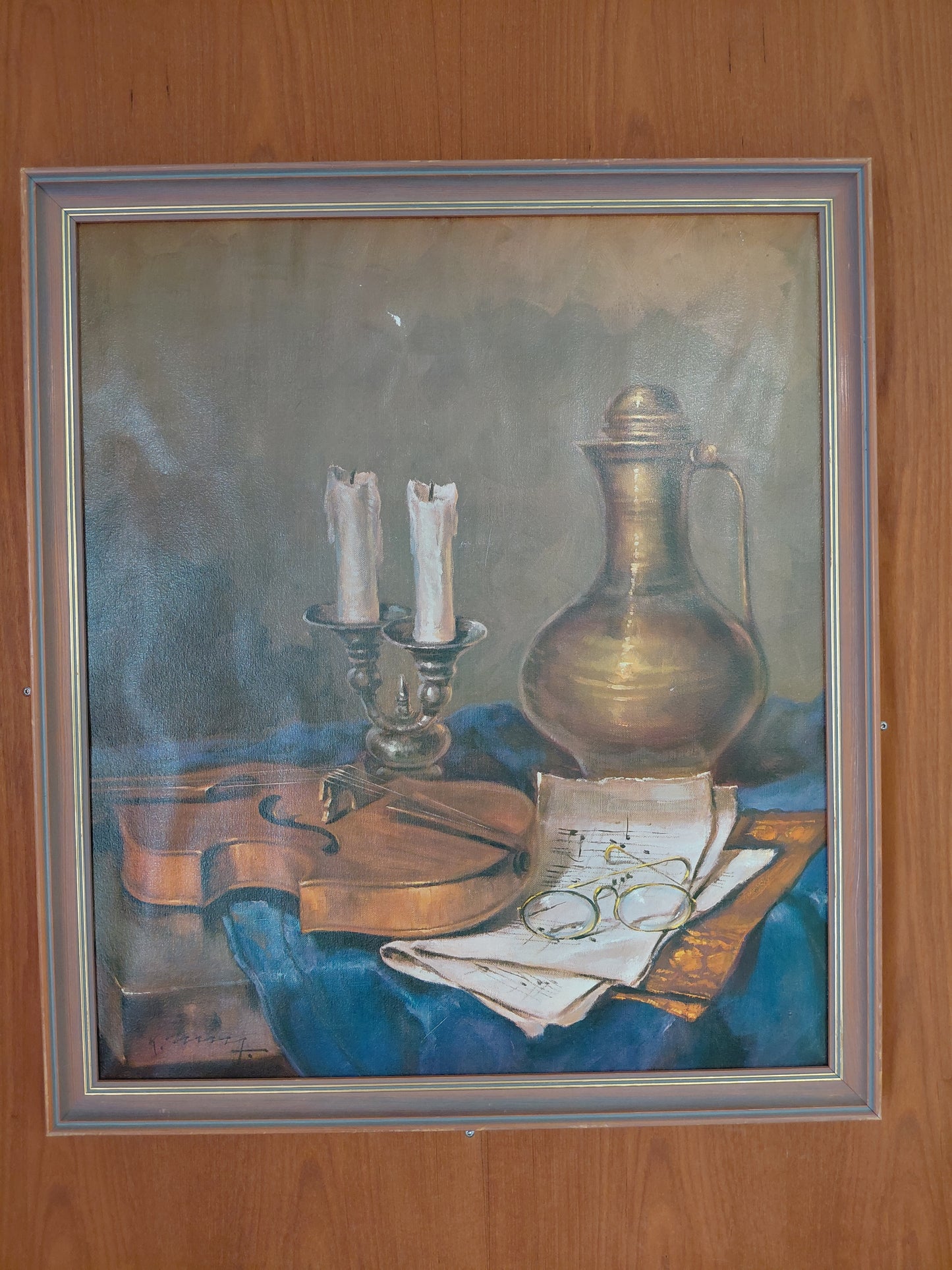Canvas prentun af fiðlu, Heinrich Rudolf-Ulbricht