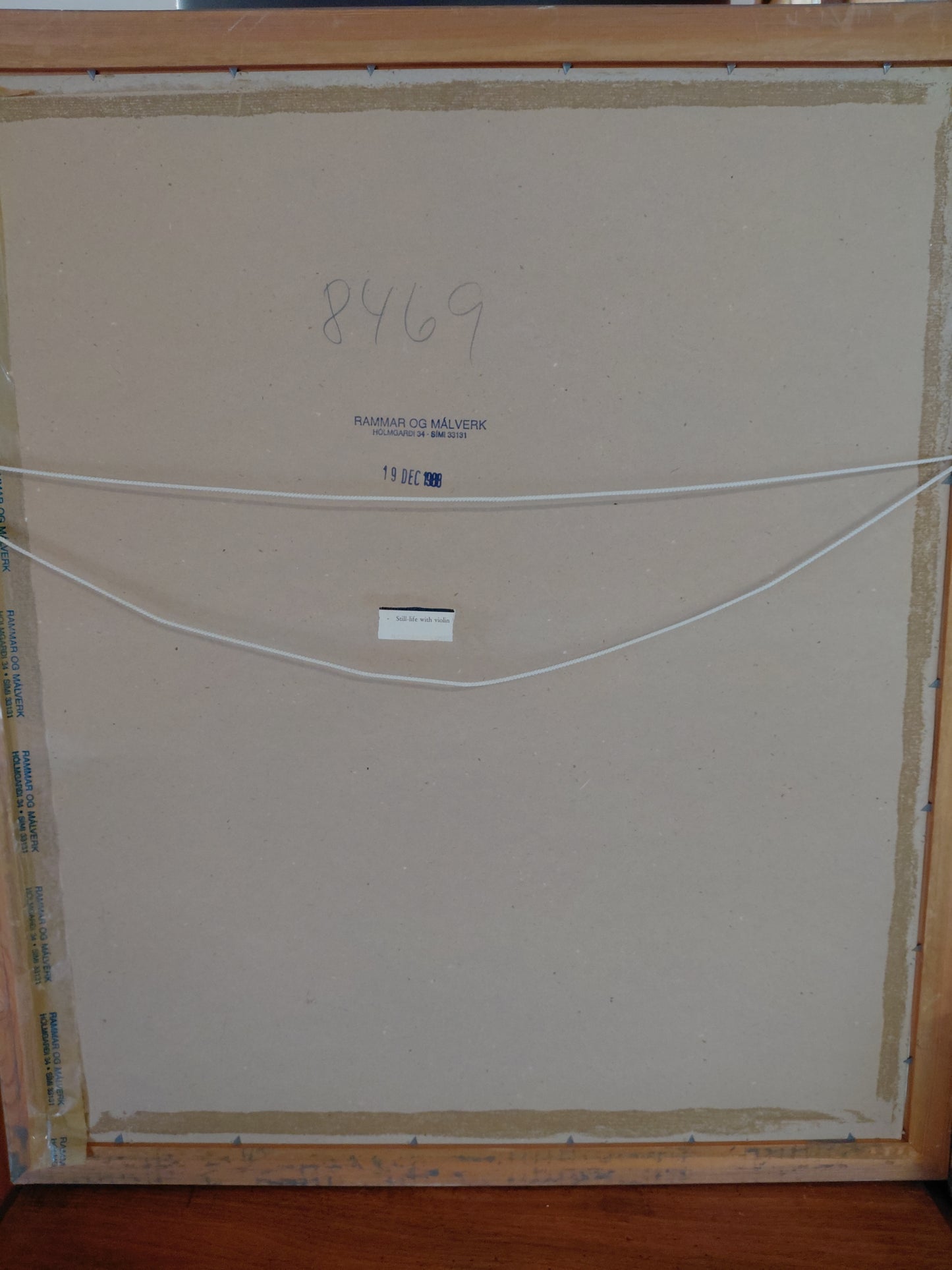 Canvas prentun af fiðlu, Heinrich Rudolf-Ulbricht
