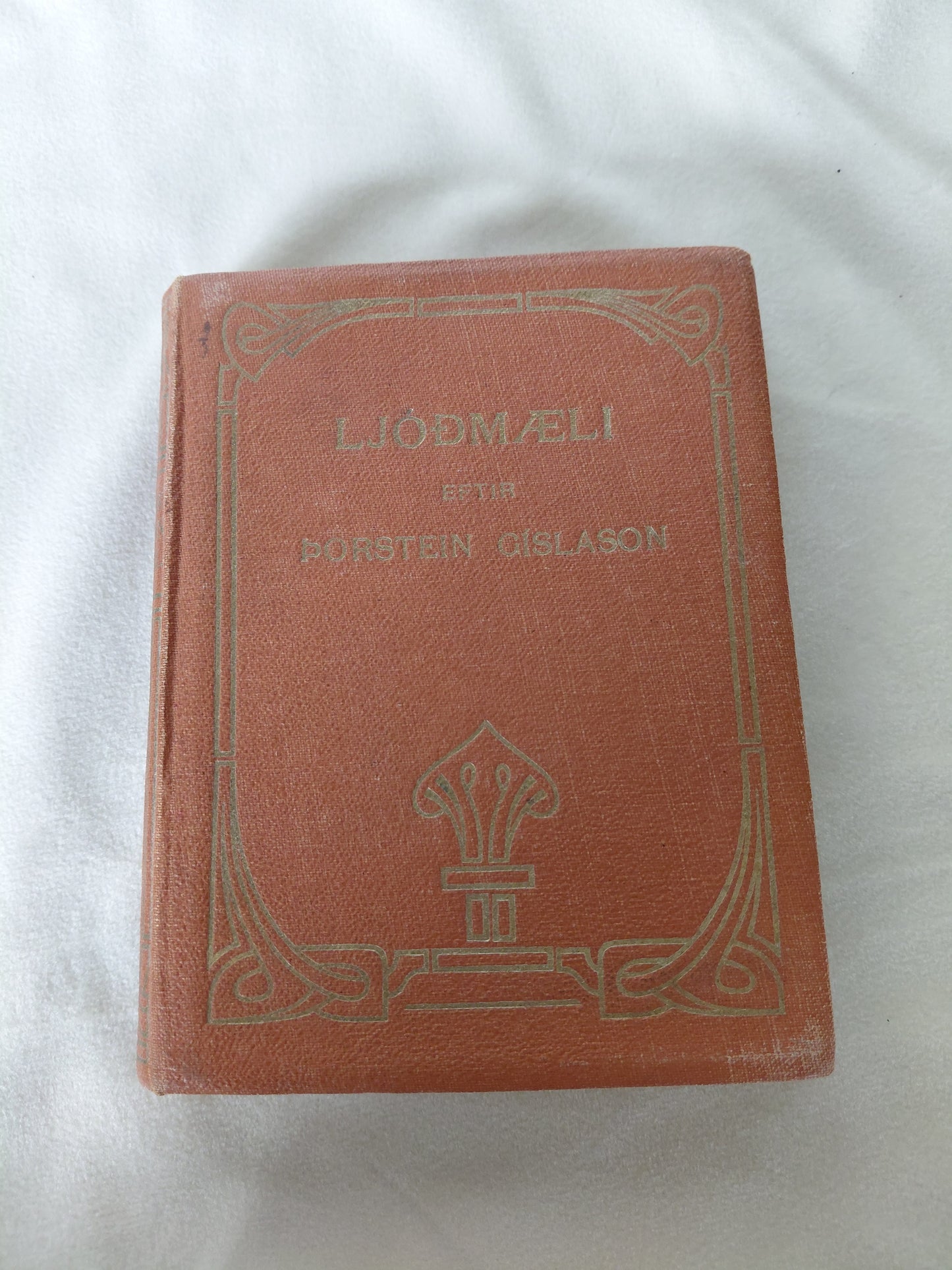 Ljóðmæli (1920) í harðkápu, Þorsteinn Gíslason