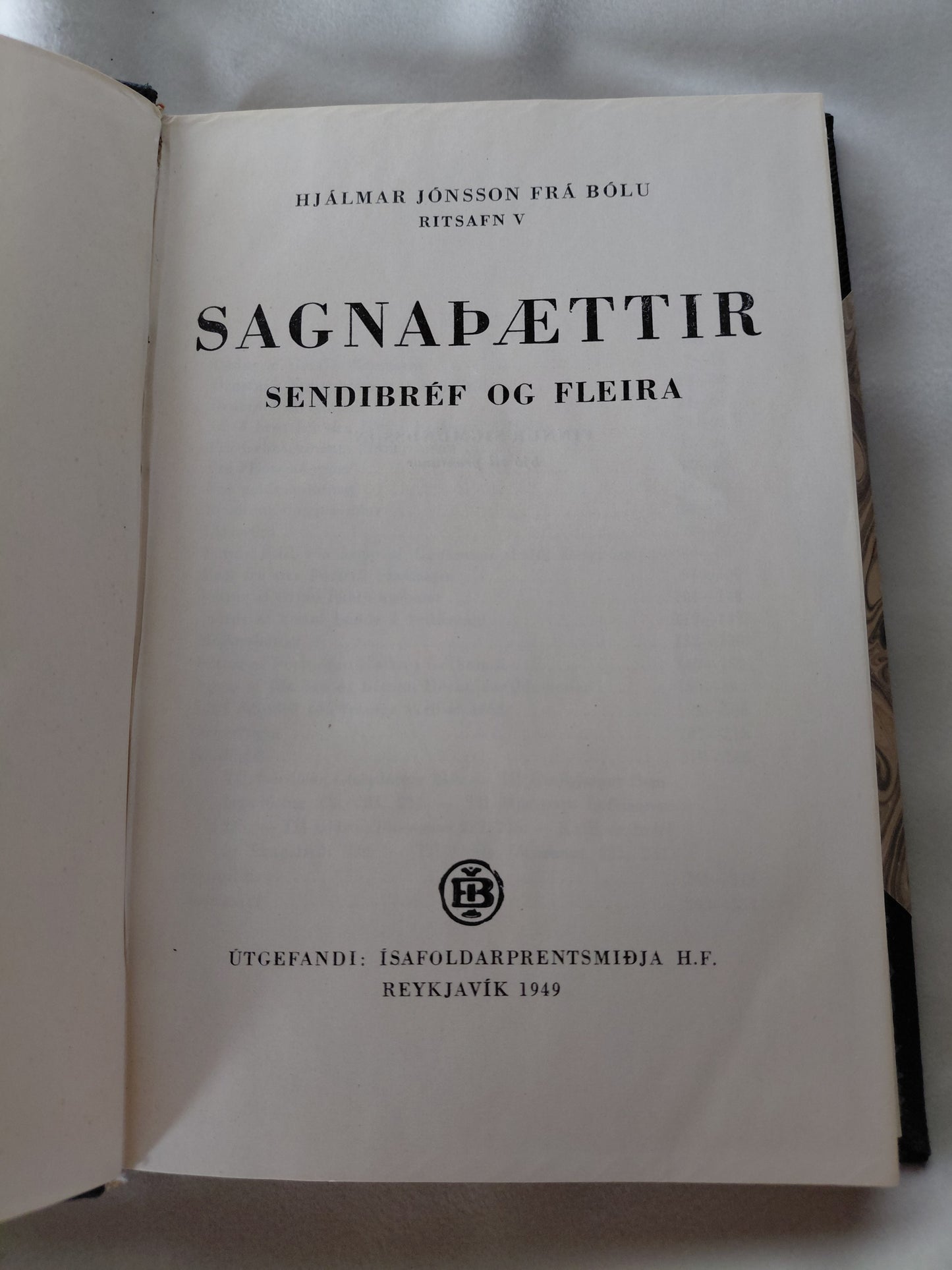 Bólu Hjálmar  - Sagnaþættir, sendibréf og fleira (1949), Hjálmar Jónsson frá Bólu