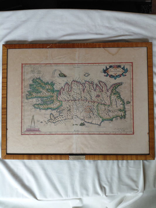 Landakort "Islandia" (1595-1613), Gerardus Mercator (1512–1594)