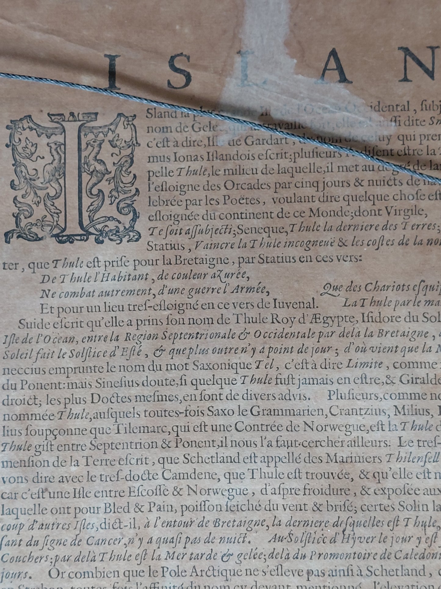 Landakort "Islandia" (1595-1613), Gerardus Mercator (1512–1594)