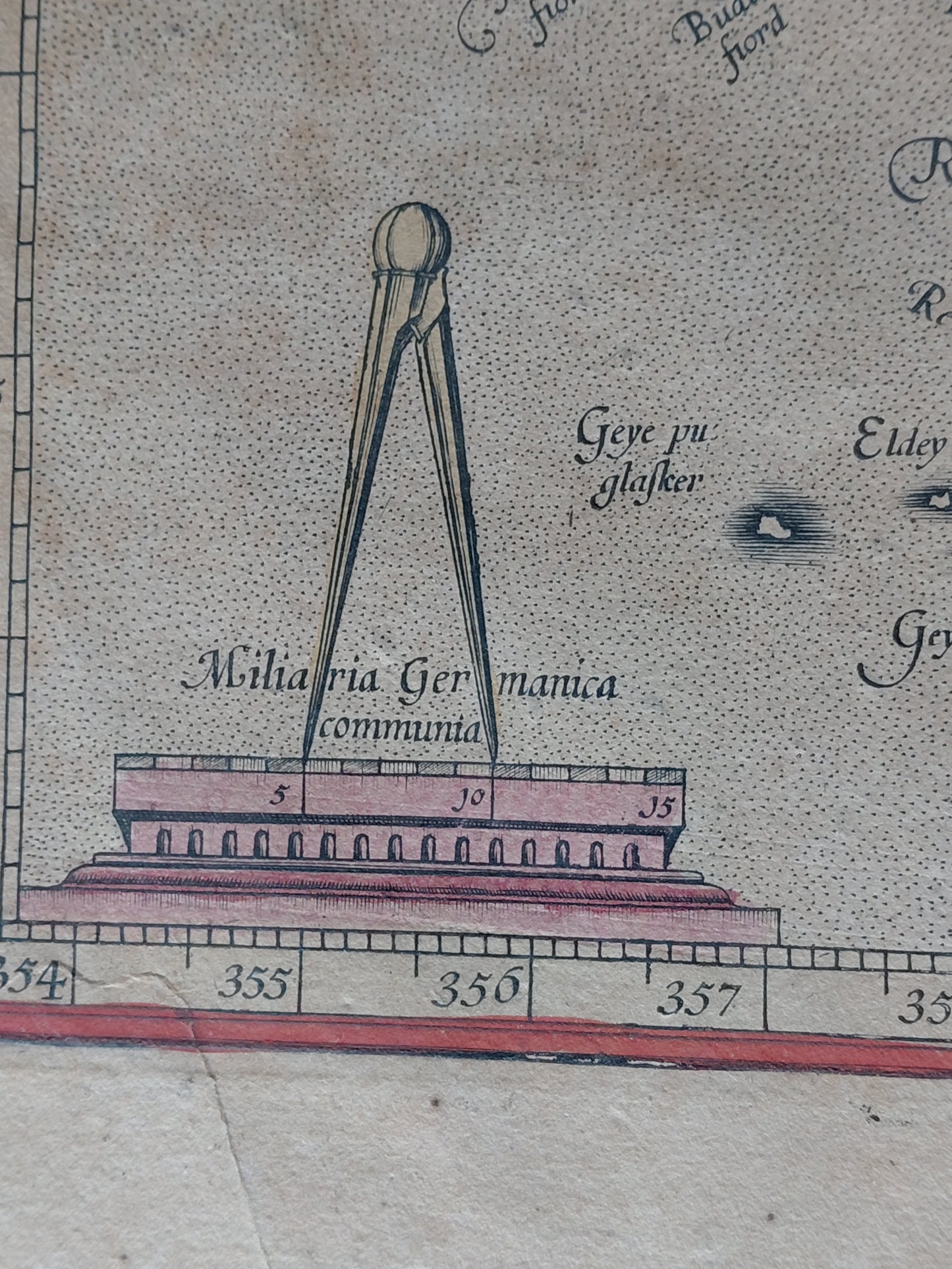 Landakort "Islandia" (1595-1613), Gerardus Mercator (1512–1594)