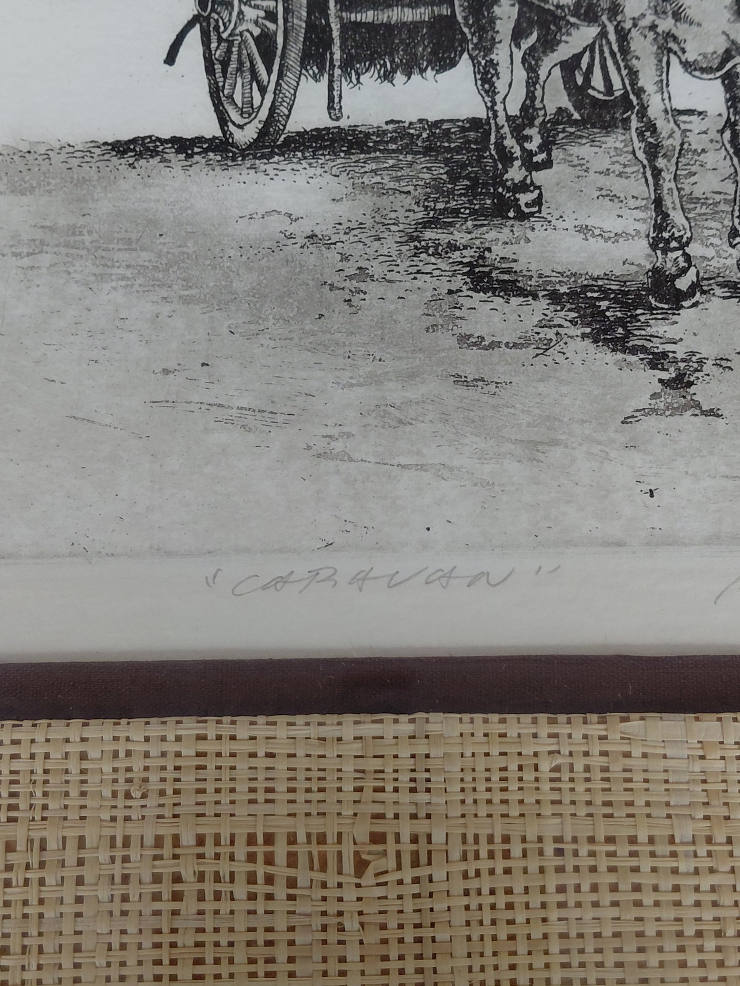 Grafík "Caravan" Artist proof (A/P) útgáfa, Roy Gomez