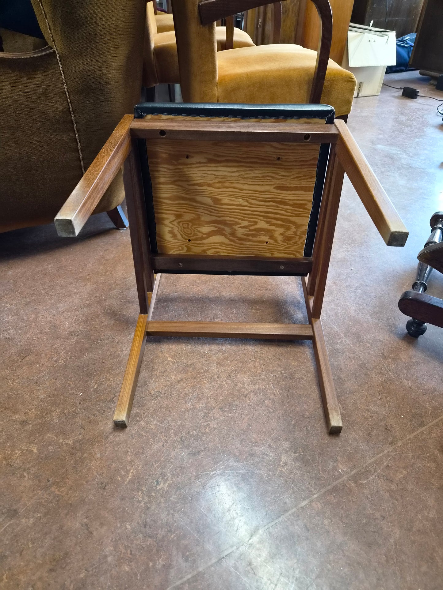 Vintage tekk borðstofustóll (1950-1960), Brødrene Sørheim Møbelfabrikk AS